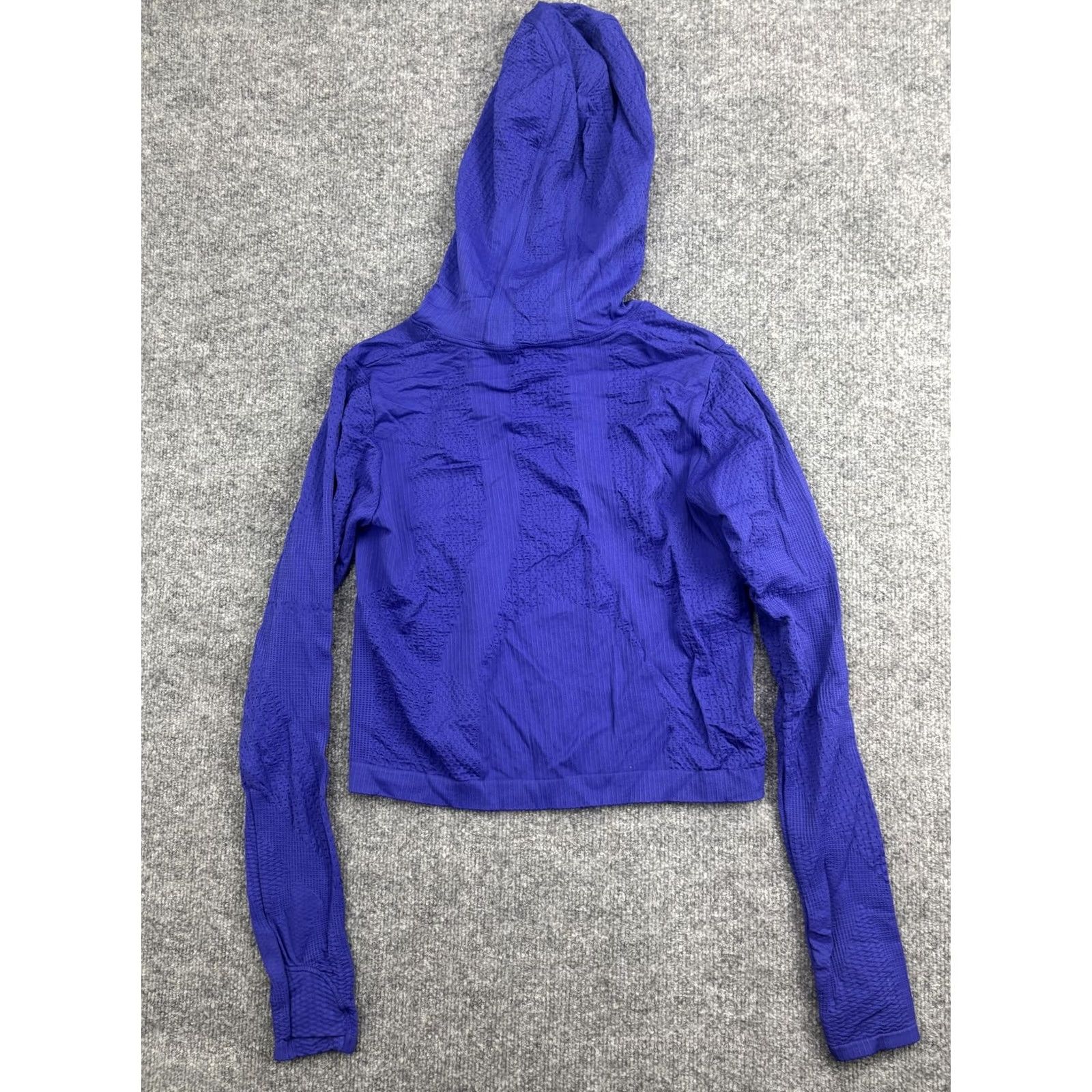 Athleta Athleta Hoodie Womens S Blue/Purple Lightweight Knit Pullover V Neck Athletic Size S / US 4 / IT 40 - 6 Thumbnail