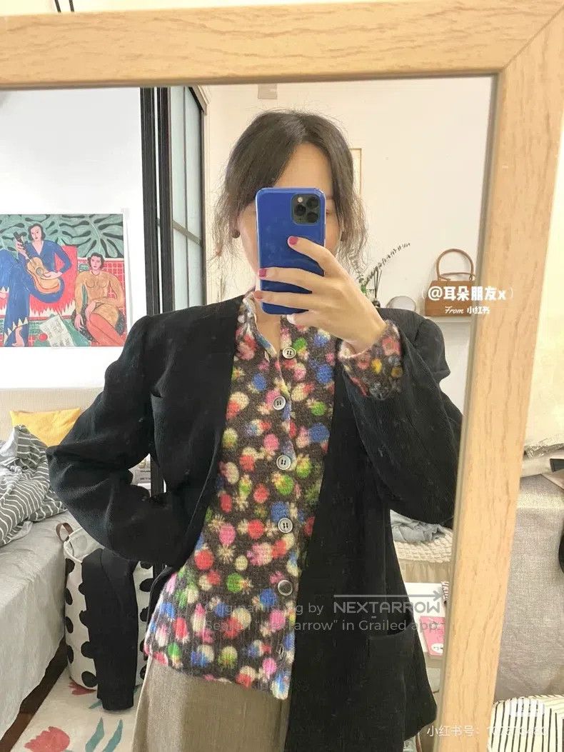 Comme des Garcons Comme Des Garcons Floral Pure Wool Sweater Size S / US 4 / IT 40 - 7 Thumbnail