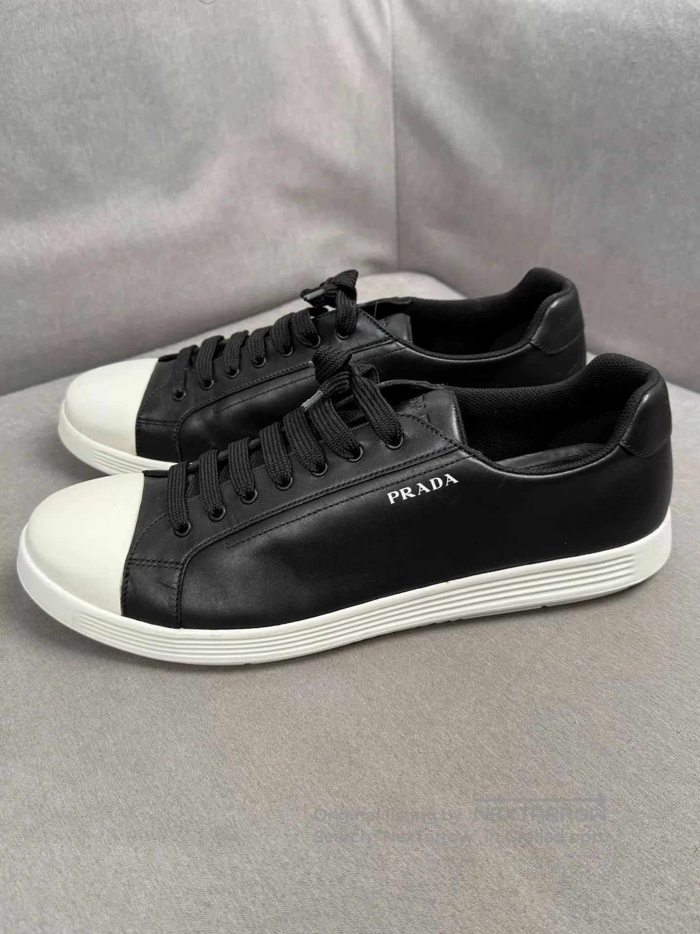 Prada Prada Black White Sneakers Size 46. Size US 12 / EU 45 - 1 Thumbnail