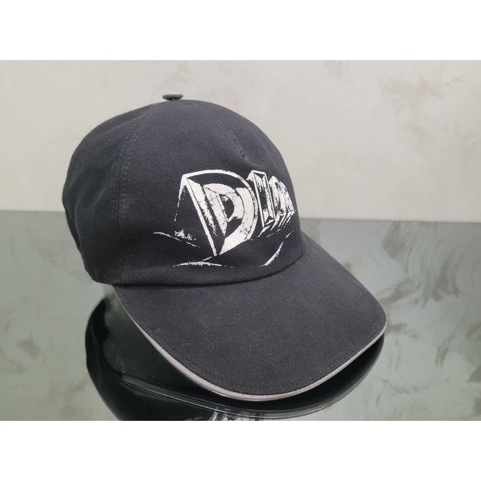 Dior Dior Logo Print Black Cotton Baseball Cap - Size S Size ONE SIZE - 1 Thumbnail