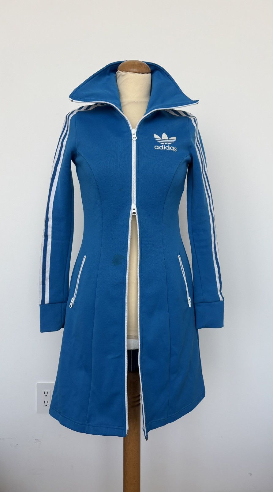 Adidas Adidas Originals Long zip up dress / coat | Grailed