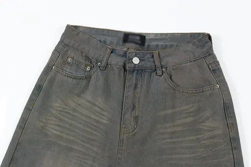 VIBE Distressed washed men's street style punk denim shorts Size US 32 / EU 48 - 4 Thumbnail