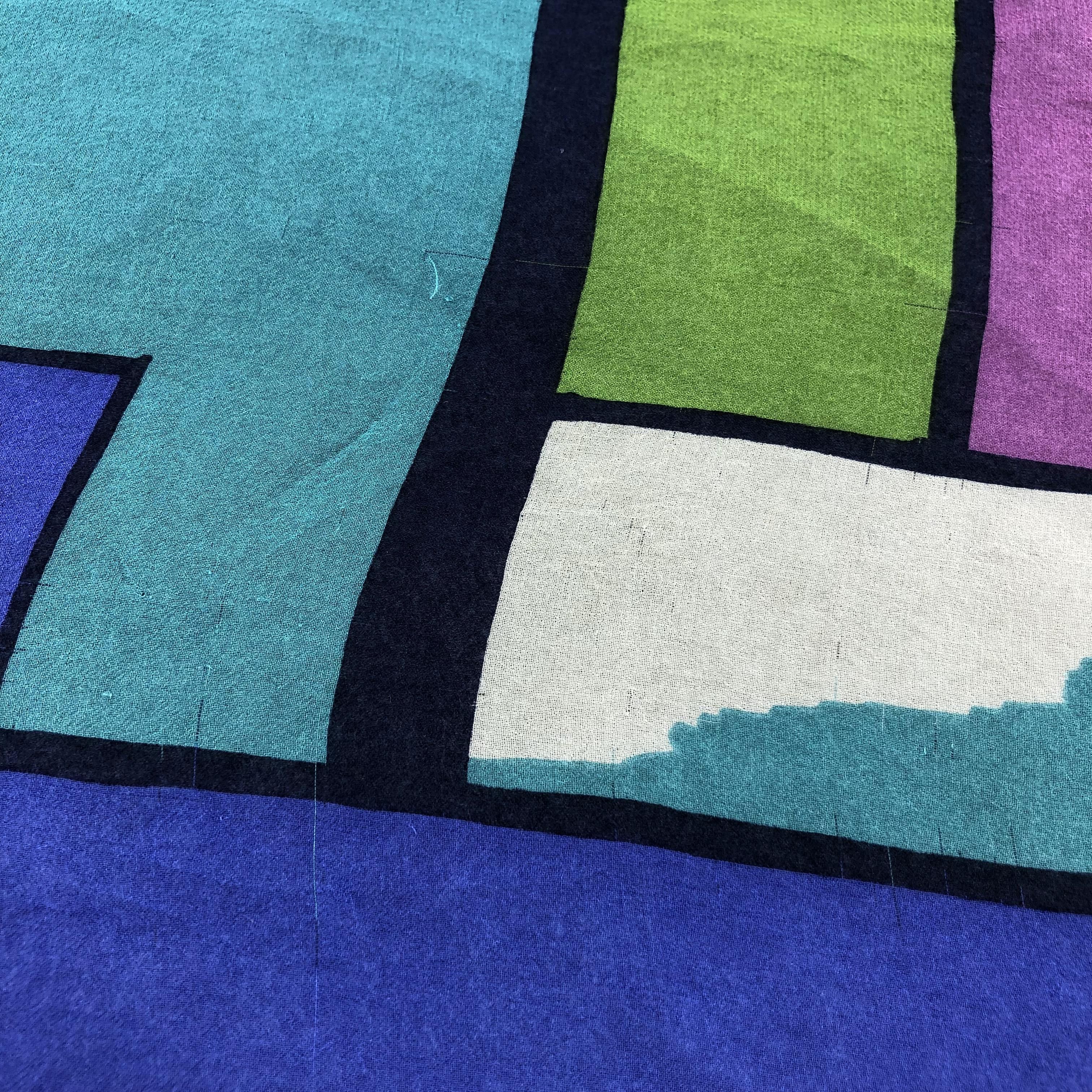 Charles Jourdan Vintage Charles Jourdan Slit Thread Abstract Silk Scarf M357 Size ONE SIZE - 5 Thumbnail