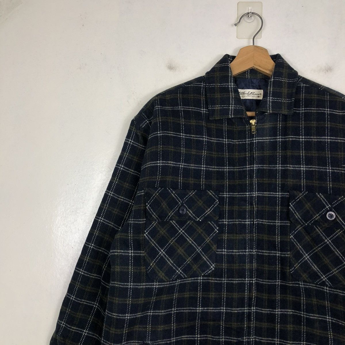 Japanese Brand × Vintage 📌VINTAGE ZIPPER JACKET BLACK BASS TARTAN ISSEY MIYAKE Size US M / EU 48-50 / 2 - 8 Thumbnail