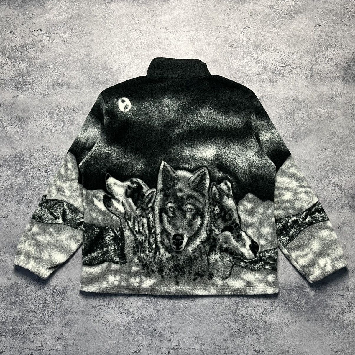Vintage Vintage Wolf Fleece Light Jacket Sherpa Windbreakers Animal Size US M / EU 48-50 / 2 - 7 Thumbnail