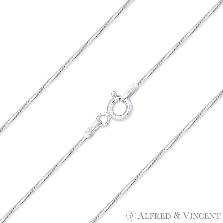 Other 0.8mm Classic Snake Chain Necklace in .925 Sterling Silver Size ONE SIZE - 1 Thumbnail