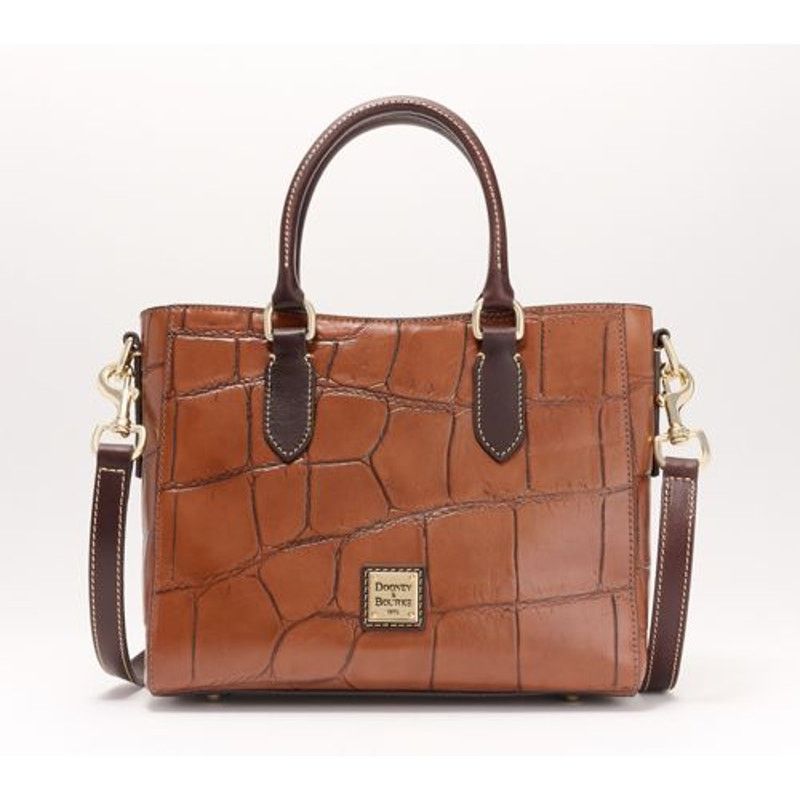 Dooney & Bourke Dooney & Bourke Denison Croco Top Handle Tote Espresso Size ONE SIZE - 19 Thumbnail
