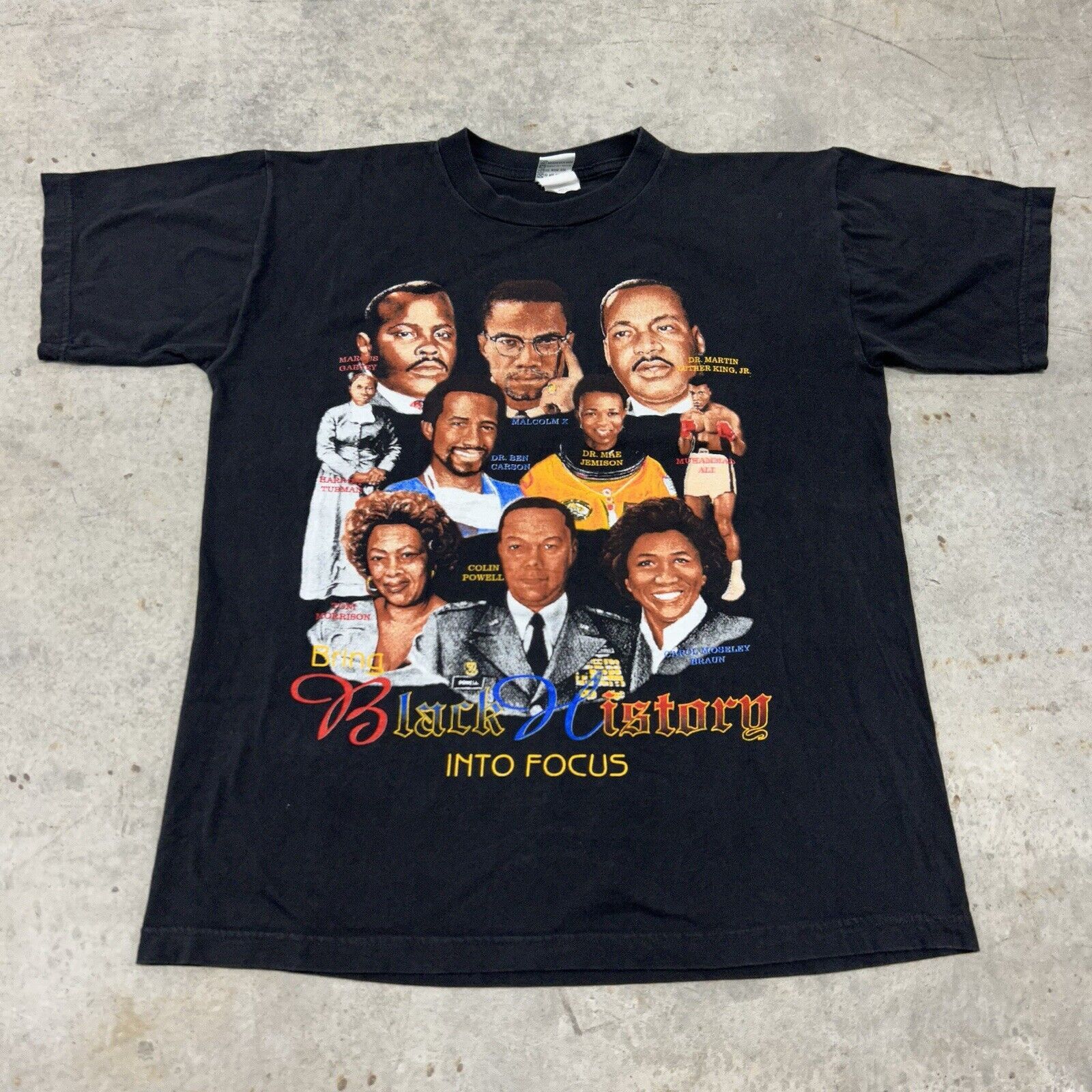 Rap Tees × Vintage Vintage 90s Black History Let Freedom Ring Rap Tee Black BHM Size US L / EU 52-54 / 3 - 3 Thumbnail