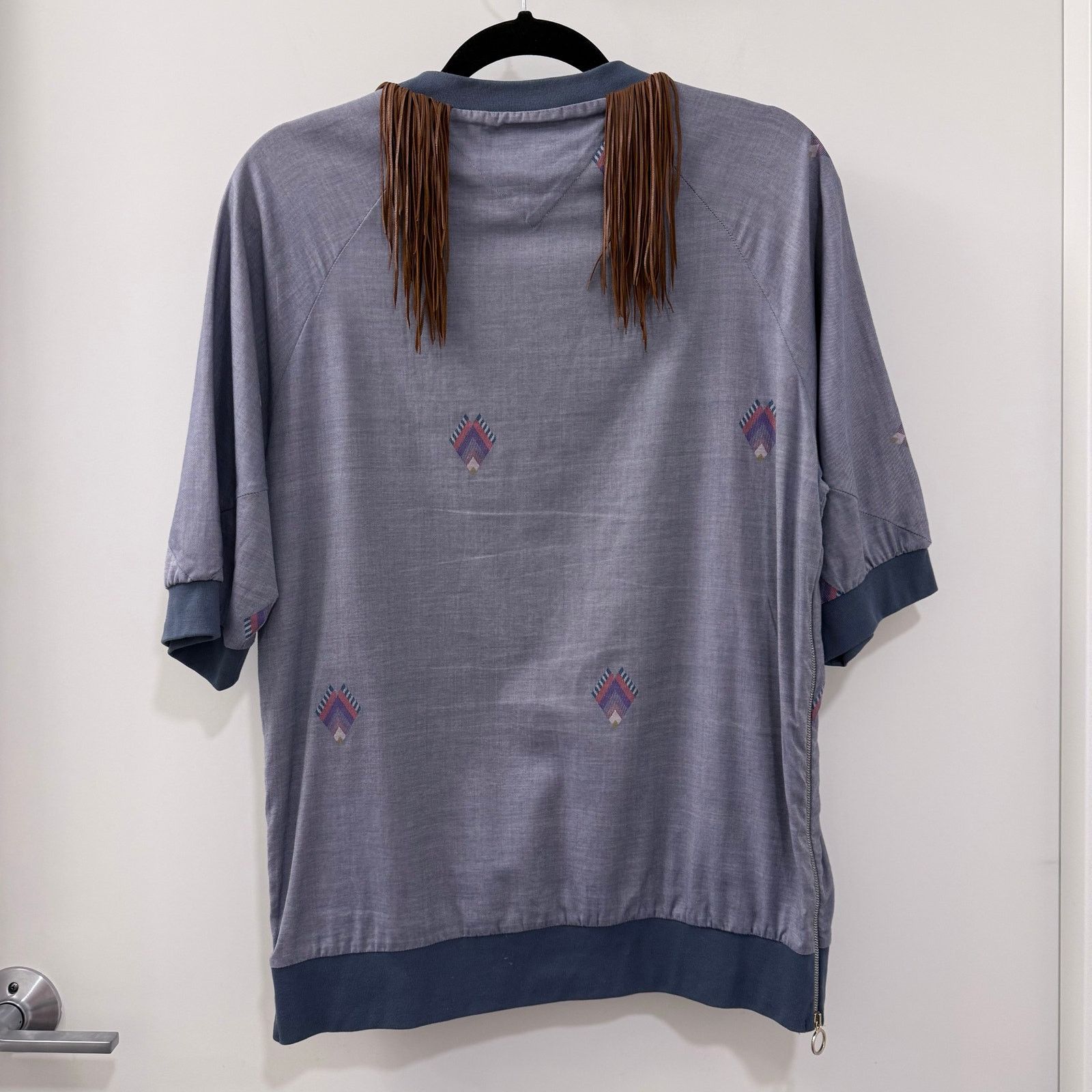 Paul Smith Paul Smith Mainline Leather Fringe Pullover – Made in Italy Size US M / EU 48-50 / 2 - 3 Thumbnail