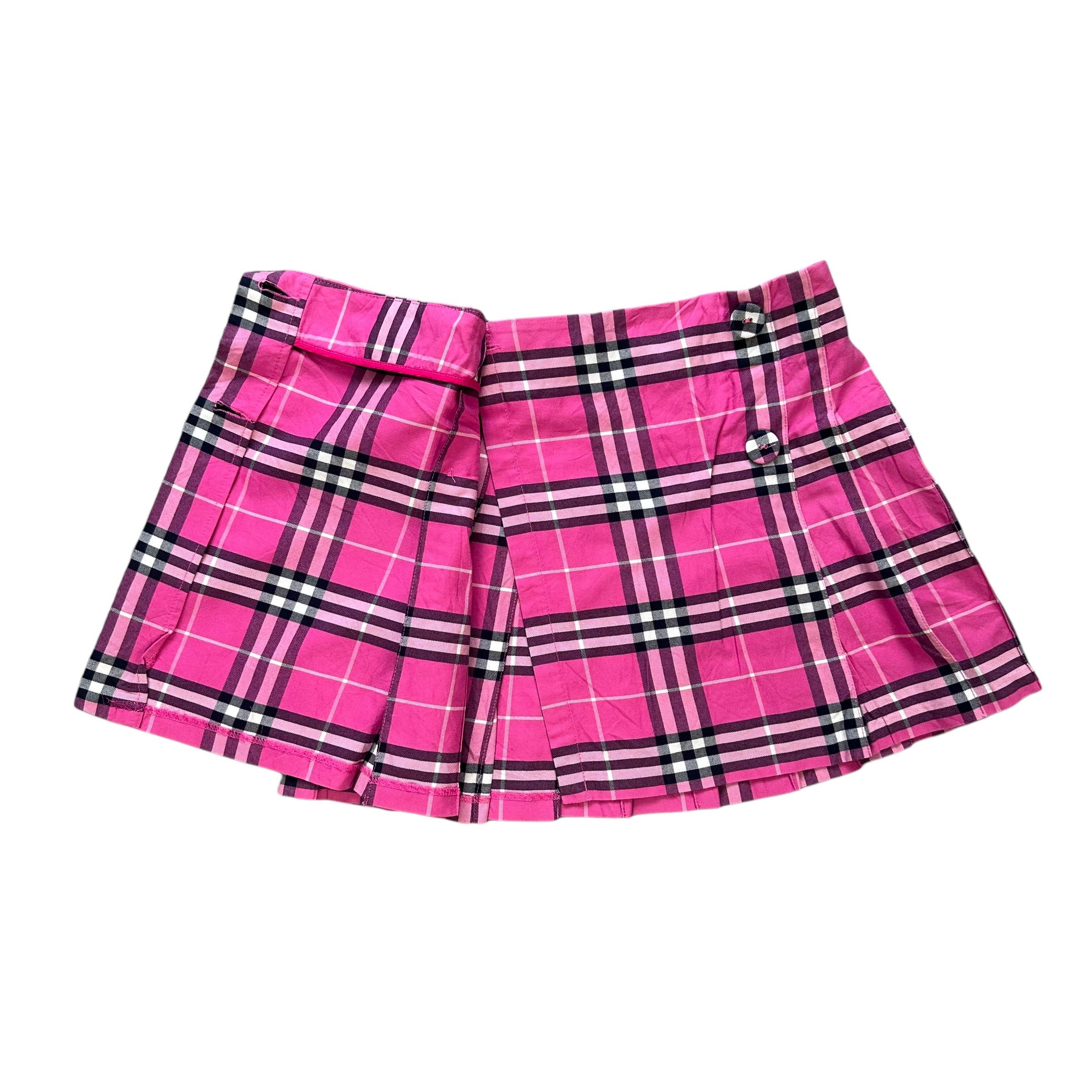 Burberry C.W.F Pink Nova Check Mini Skirt #A5-0111