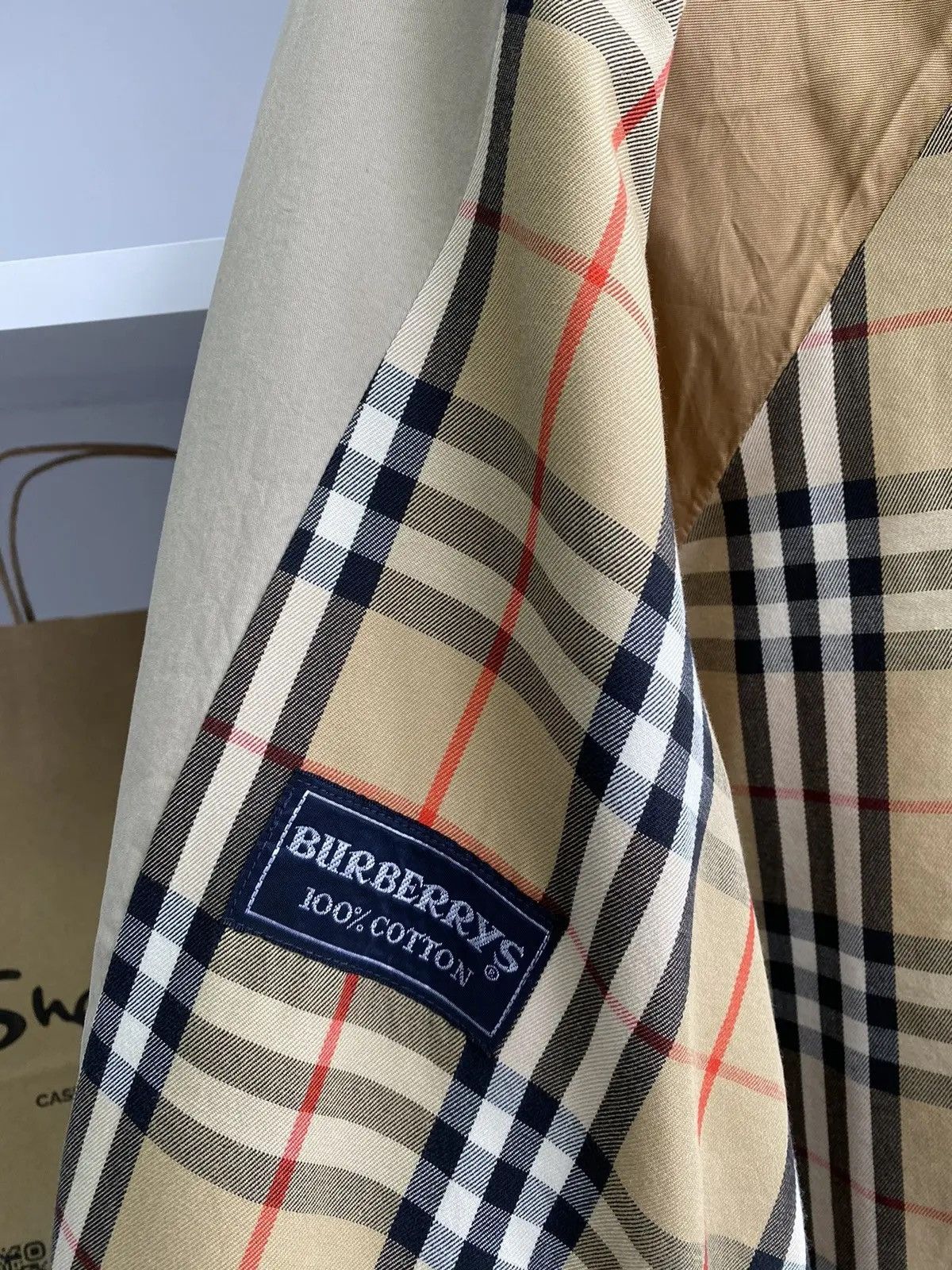 Burberry × Vintage Vintage Burberry Nova Check Beige Coat Size US S / EU 44-46 / 1 - 12 Thumbnail
