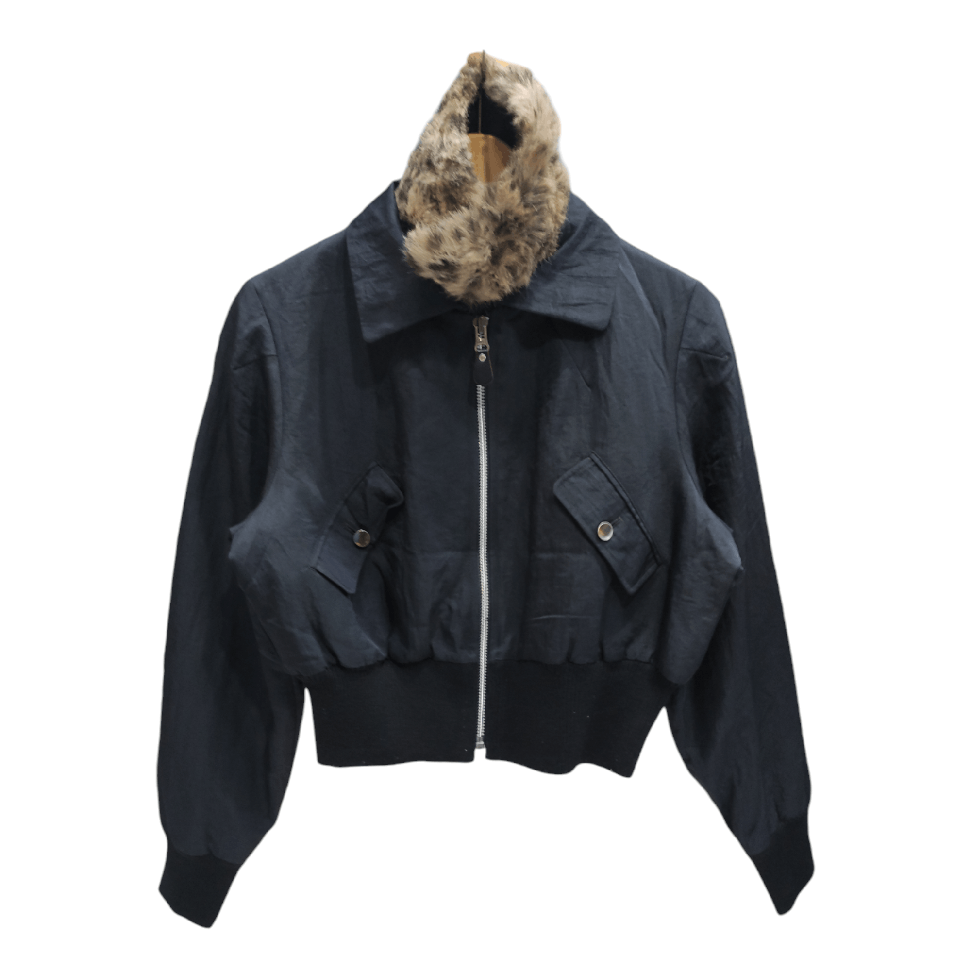 Japanese Brand × Michel Klein × Vintage Vintage michel klein paris cropped fur bombers jacket Size M / US 6-8 / IT 42-44 - 8 Thumbnail