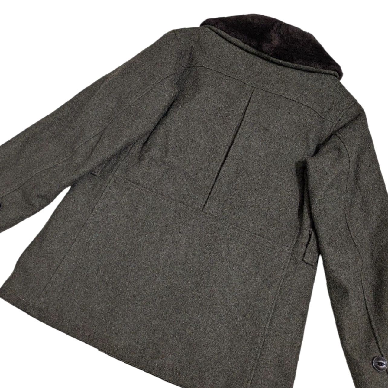 Buzz Rickson's Buzz Rickson's Flying Wool Coat Jacket Men 36 BR12270 Coat Wool Olive Green Khaki 90% Wool 10% Nylon Japan Vintage BR12270 Mens Size US XXS / EU 40 - 5 Thumbnail
