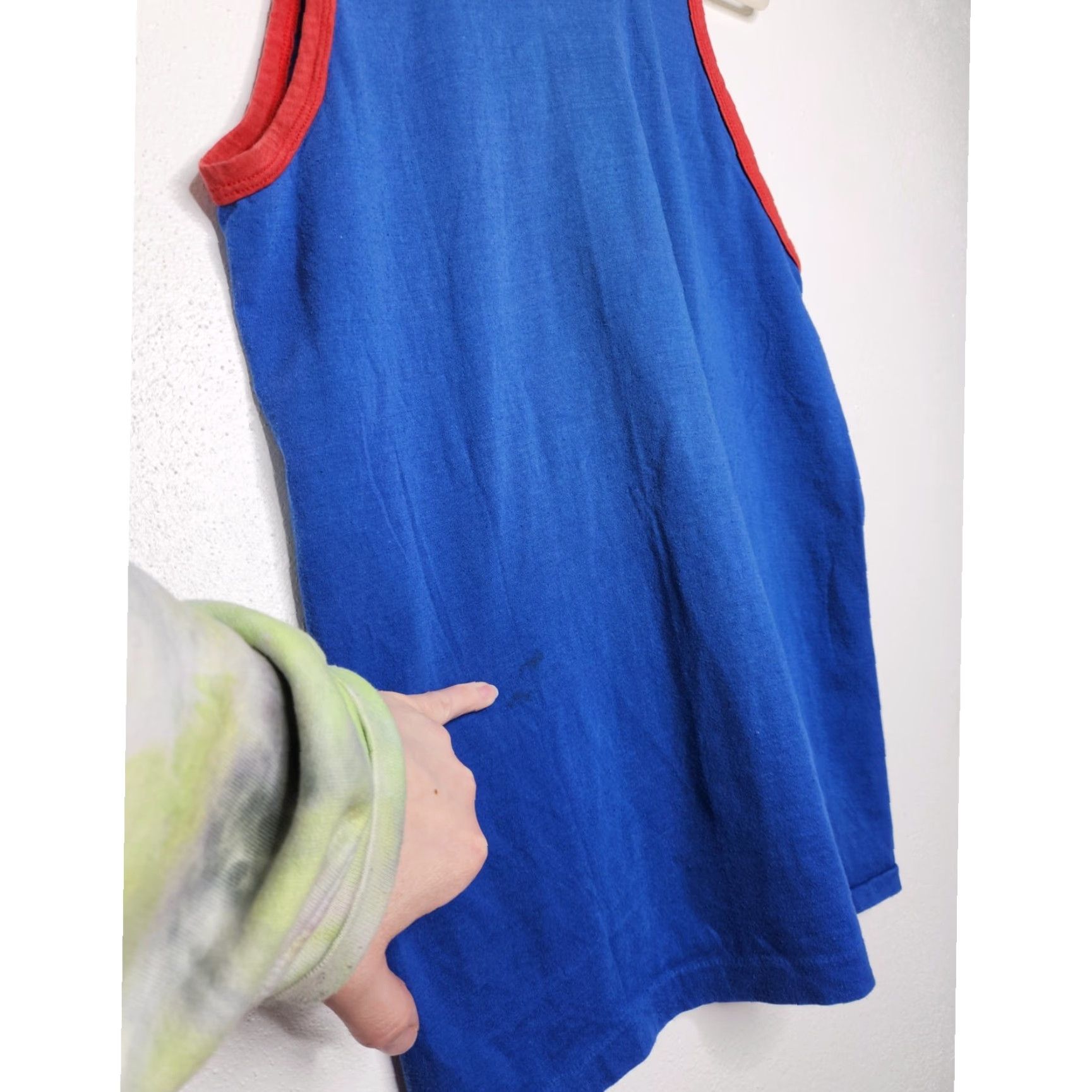 CO VINTAGE 60s 70s Co Op City Bodybuilding Weightlifting Club Tank Top Shirt Unisex Adults M Blue Size US M / EU 48-50 / 2 - 4 Thumbnail