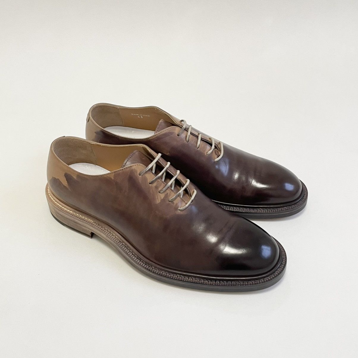 Maison Margiela A/W 17 ‘Hand Painted Patina’ Derby Shoes Size US 10 / EU 43 - 1 Thumbnail