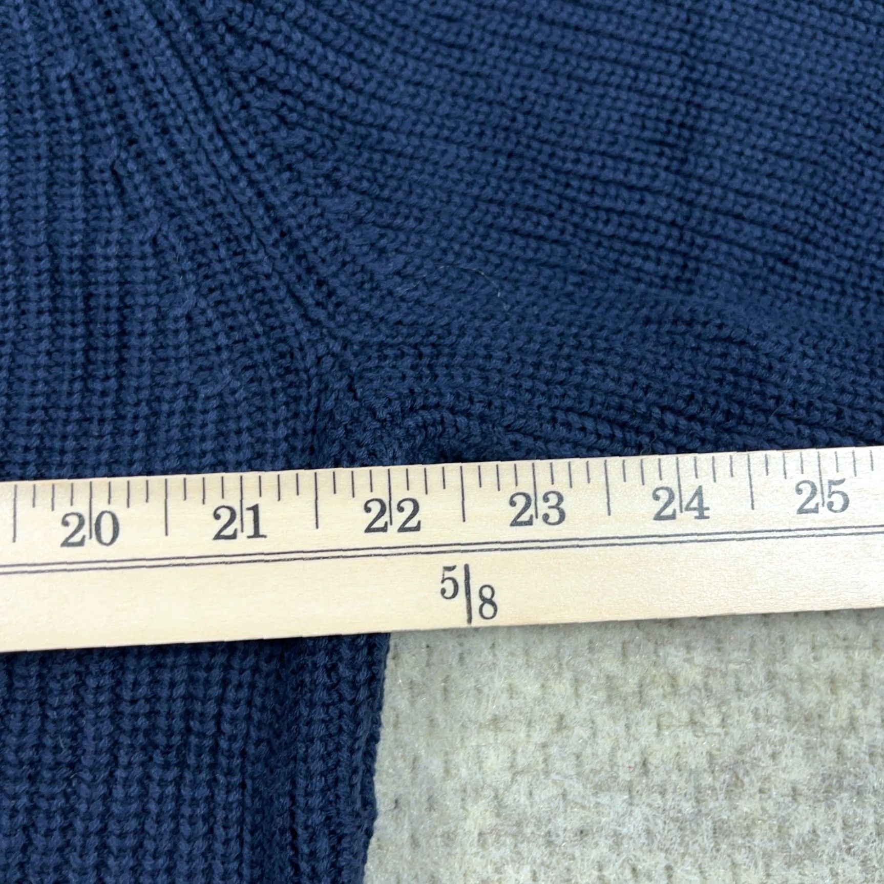 J.Crew J.CREW Cardigan Sweater Men L Navy Blue Shawl Neck Heavy Chunky Fishermen Size US L / EU 52-54 / 3 - 7 Thumbnail