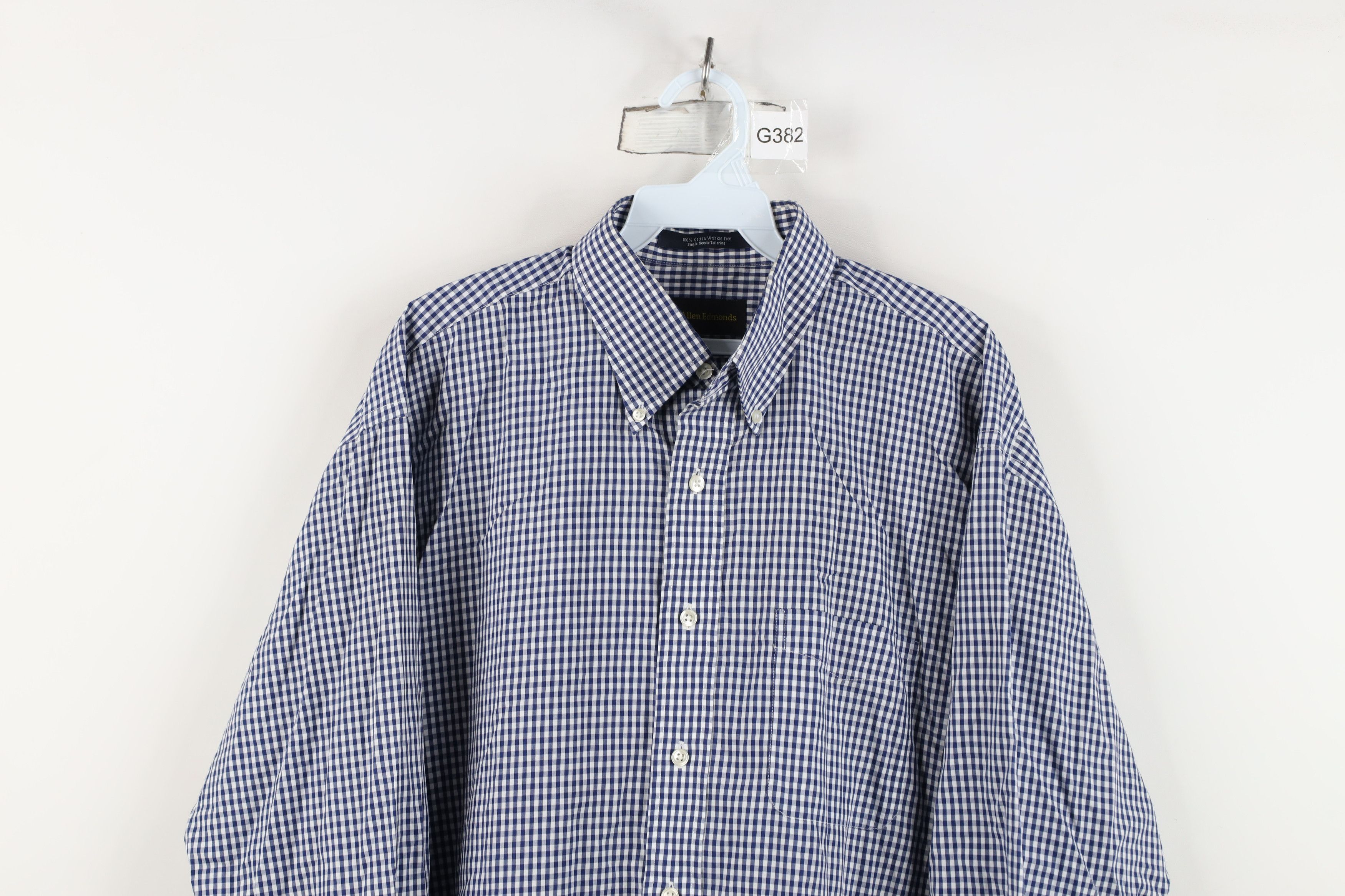 Allen Edmonds Allen Edmonds Single Needle Tailored Button Down Shirt Plaid Size US L / EU 52-54 / 3 - 2 Thumbnail