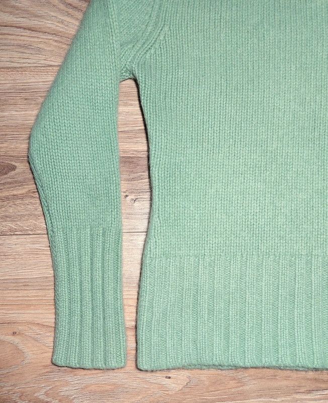 Other 100% cashmere sweater turtleneck jumper thick weave green Size M / US 6-8 / IT 42-44 - 5 Thumbnail