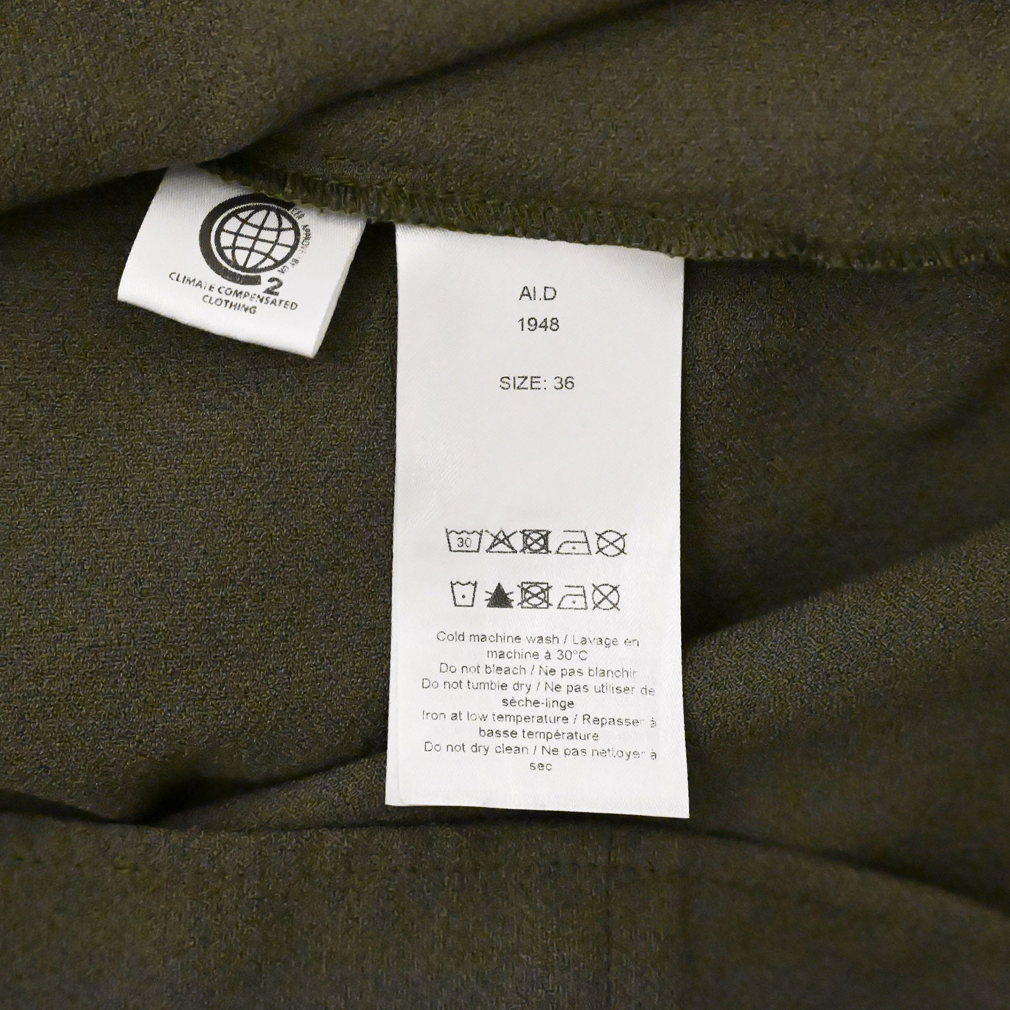 Ganni Ganni puff sleeve blouse in khaki green size S Size S / US 4 / IT 40 - 9 Thumbnail
