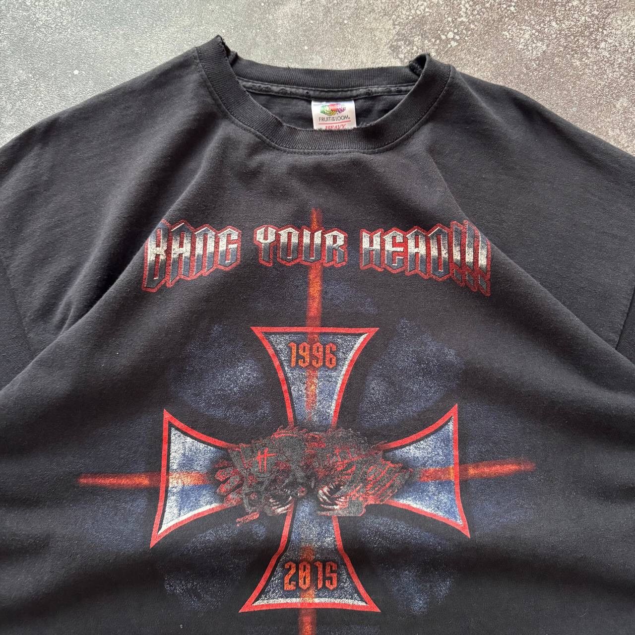 Band Tees Cross Logo Vintage Festival Rock Band T-Shirt Size US XL / EU 56 / 4 - 5 Thumbnail