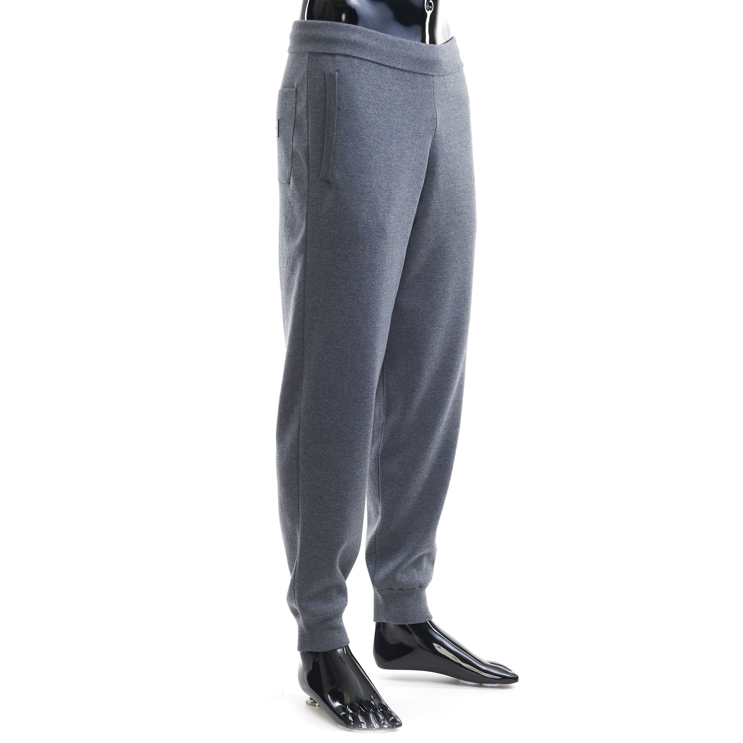 Berluti Wool Knit Pants With Leather Logo Embossed Patch Size M Size US 30 / EU 46 - 8 Thumbnail