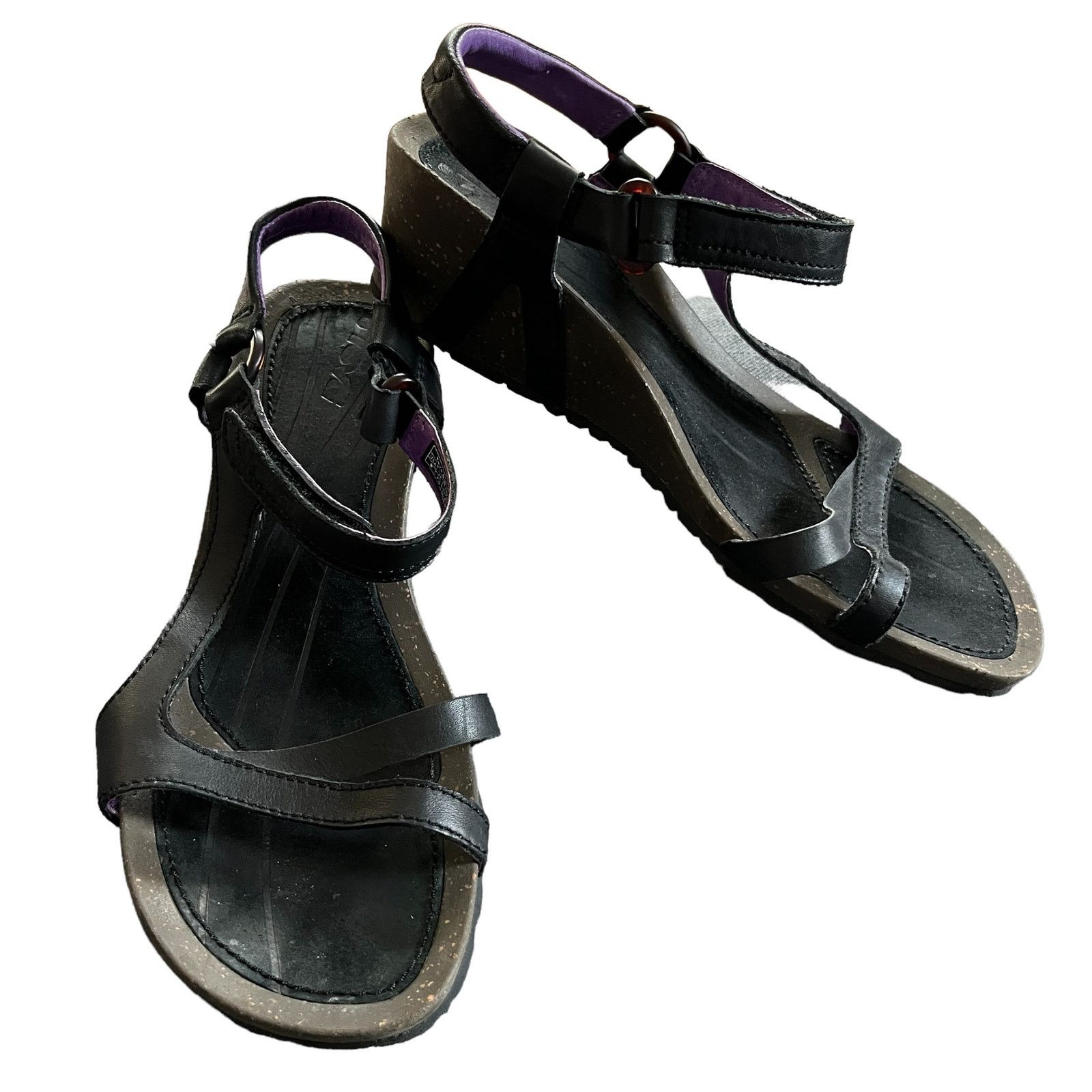 Teva Teva Cabrillo 9 Black Leather Slingback Sandals 1002370 Size US 9 / IT 39 - 1 Thumbnail