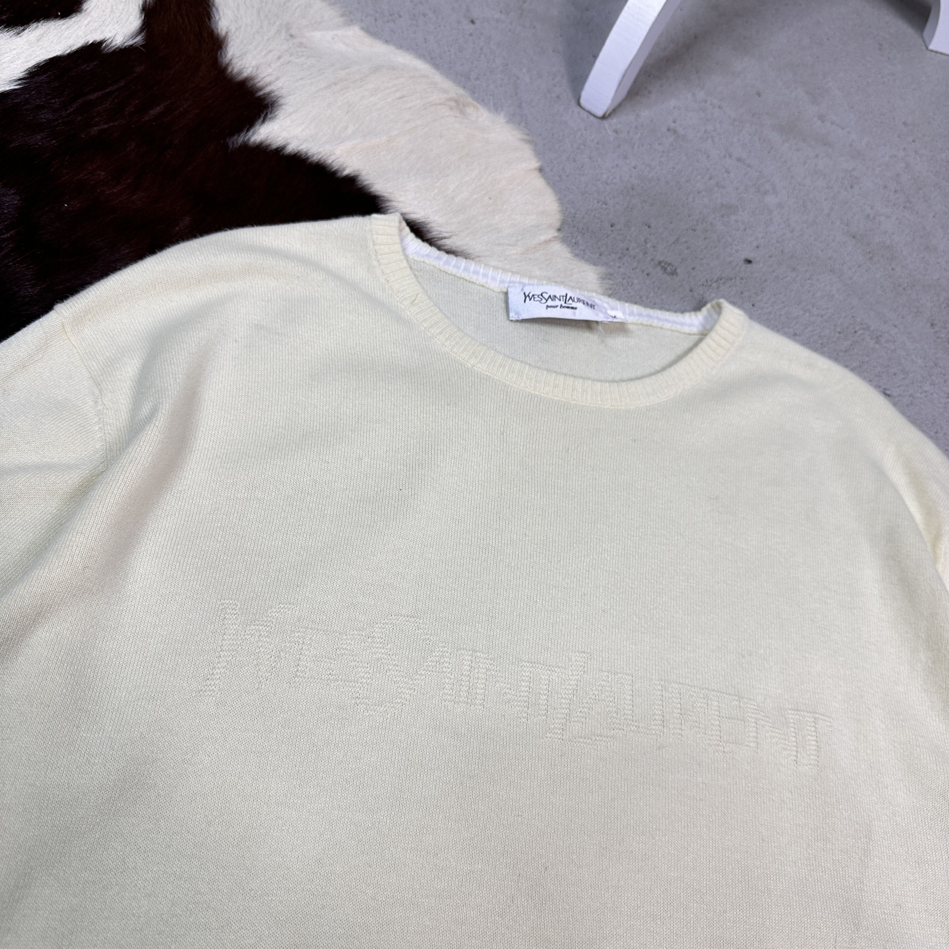 Vintage × Yves Saint Laurent Yves Saint Laurent Sweatshirt Size M / US 6-8 / IT 42-44 - 1 Thumbnail