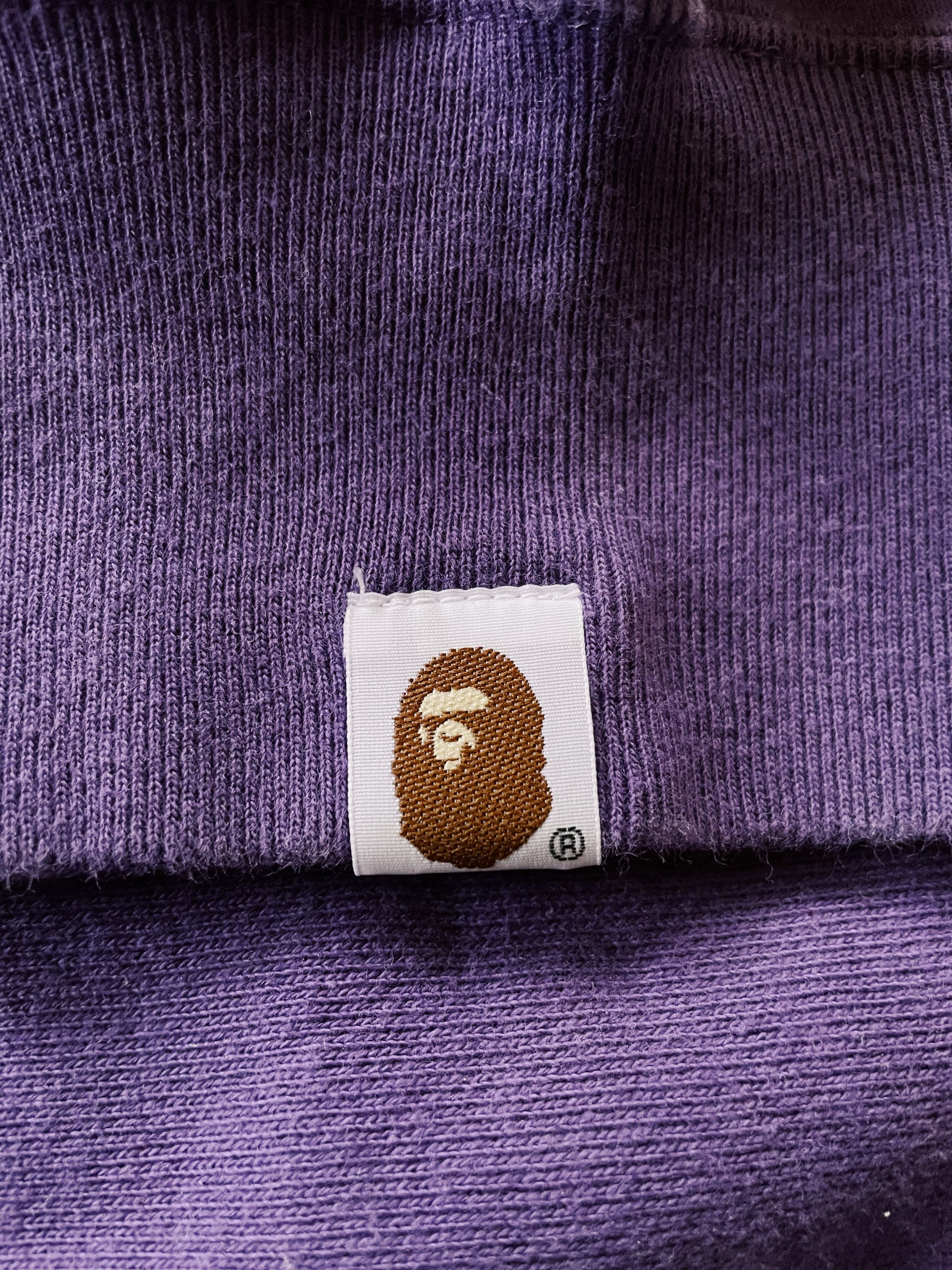 Bape Vintage Y2K A Bathing Ape Bapesta Spellout Full zip Hoodie Size US XL / EU 56 / 4 - 7 Thumbnail