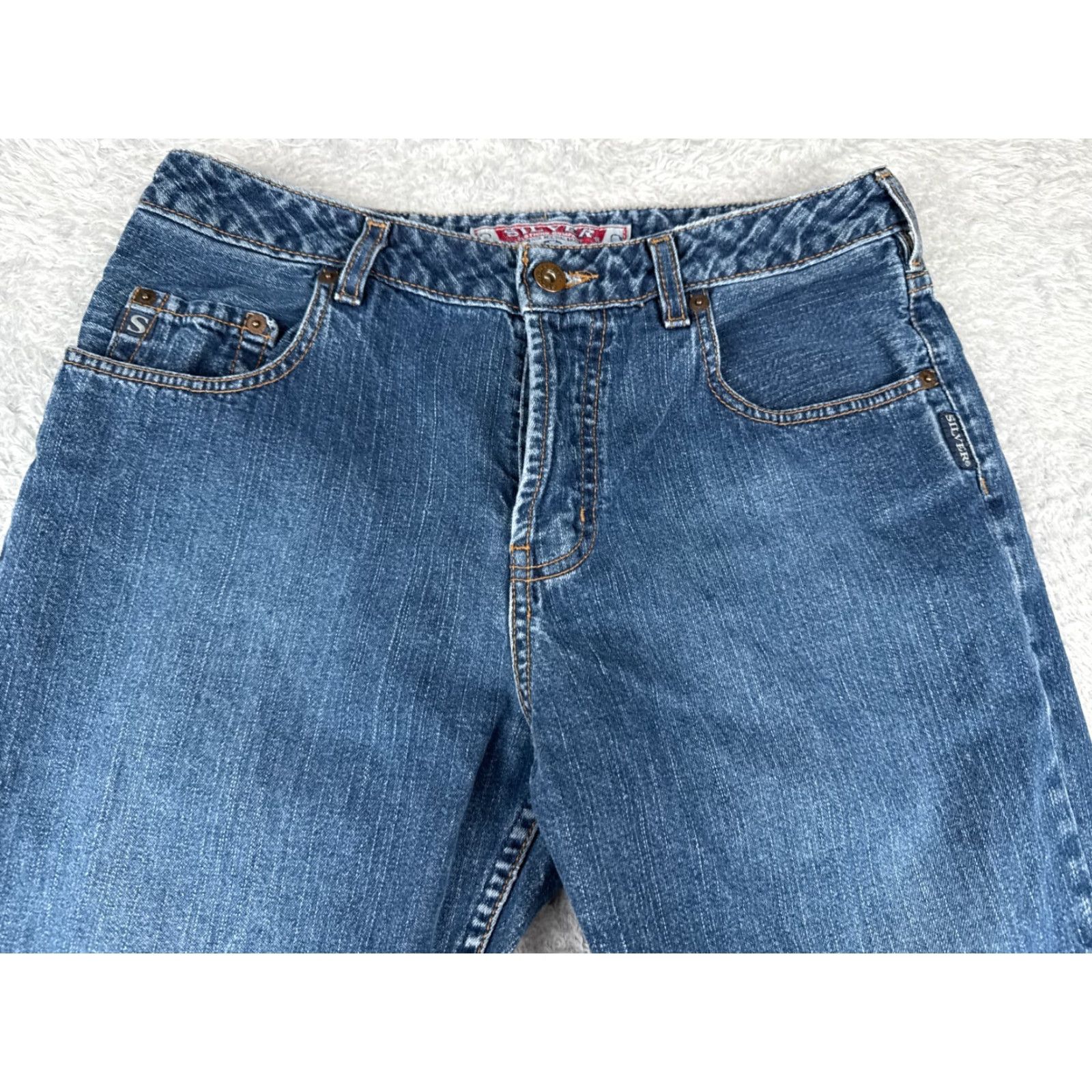 Silver Jeans Co. VINTAGE Silver Jeans Womens Jeans Blue Denim Bootcut Mid Rise 29x34 Size 24" / US 00 / IT 34 - 4 Thumbnail