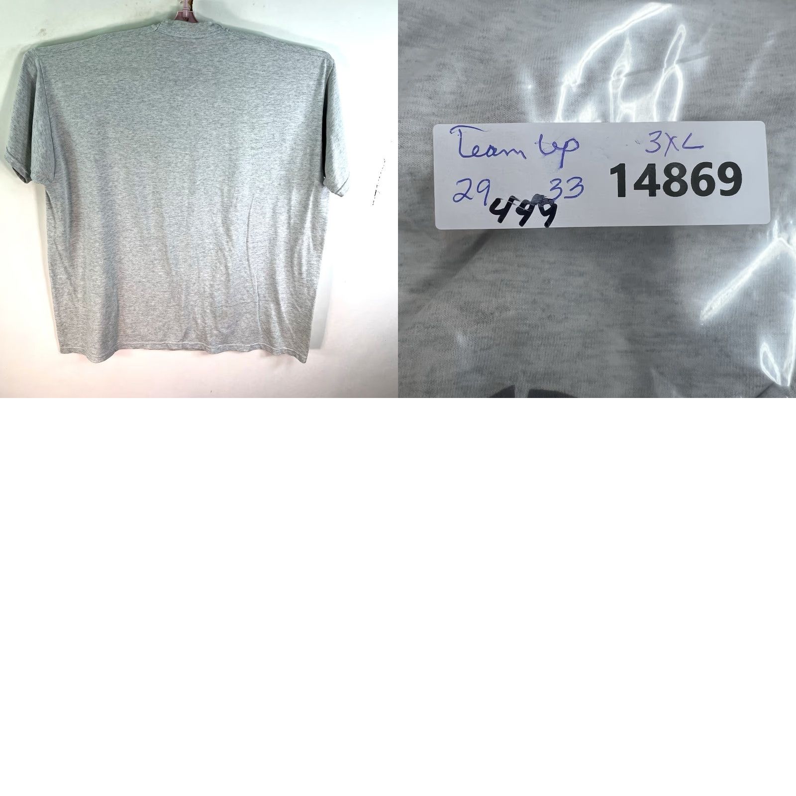 Fruit Of The Loom Vintage Husky Sled Dogs T-Shirt Men 3XL Gray 90s Dog USA Rare Graphic Tee Size US XXL / EU 58 / 5 - 8 Thumbnail