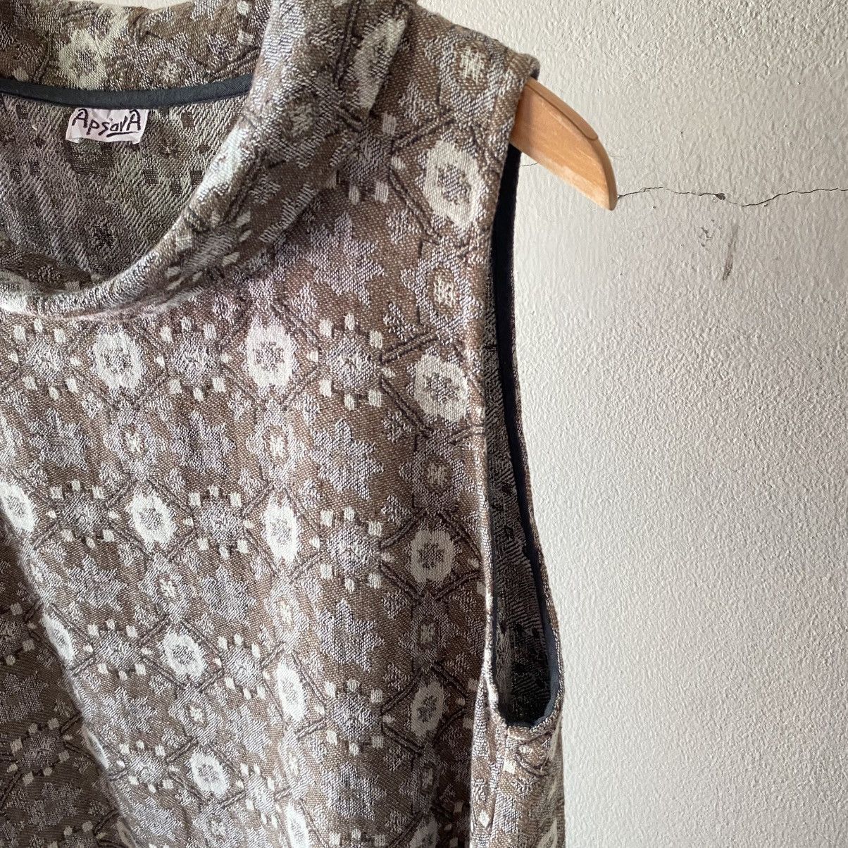 Designer × Japanese Brand Apsara Gray Sleeveless Knit Dress Size S / US 4 / IT 40 - 9 Thumbnail