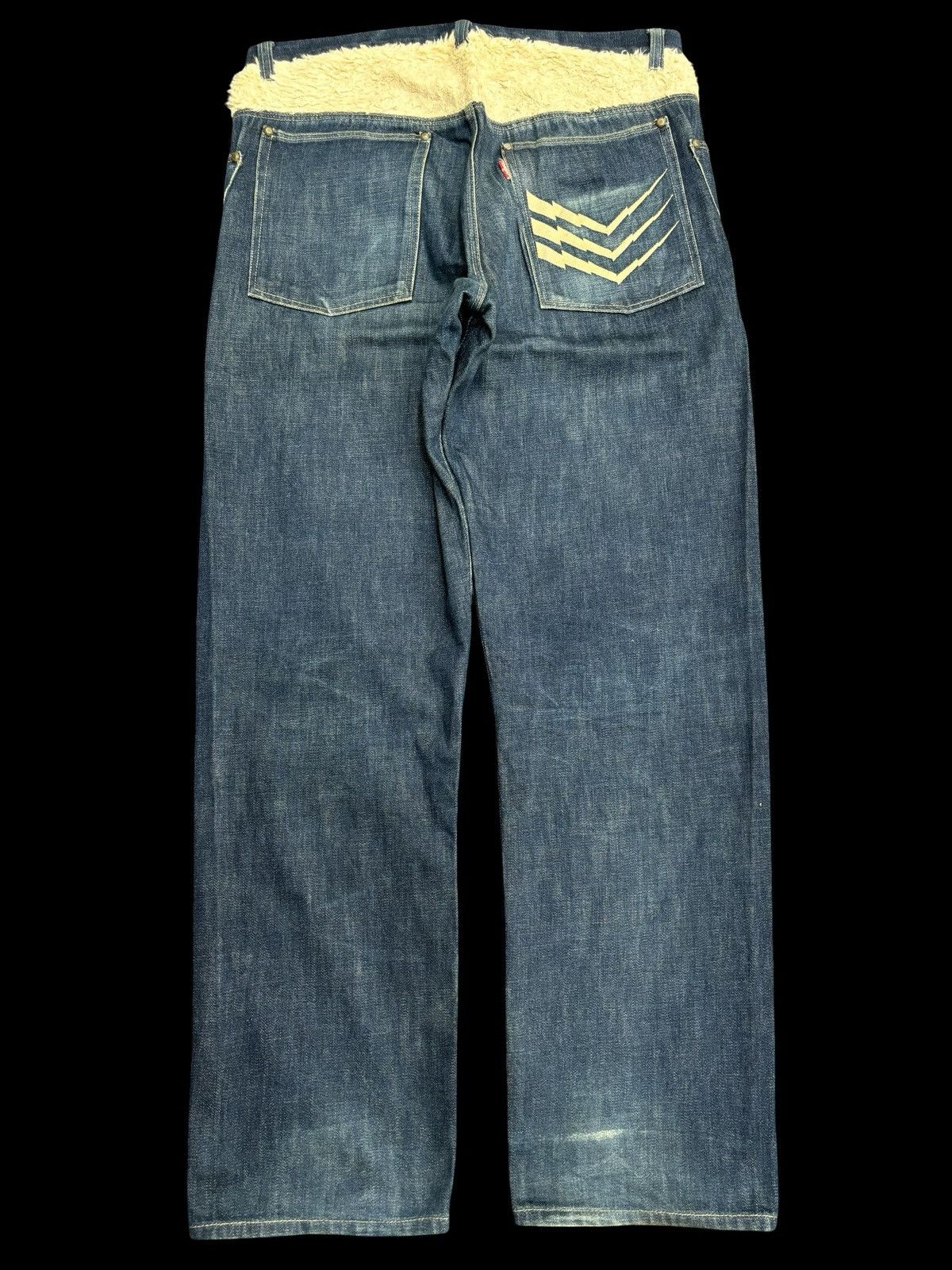 Japanese Brand 💥BAGGY💥DOARAT Japan Two Tones BAGGY Denim F556 Size US 32 / EU 48 - 1 Thumbnail