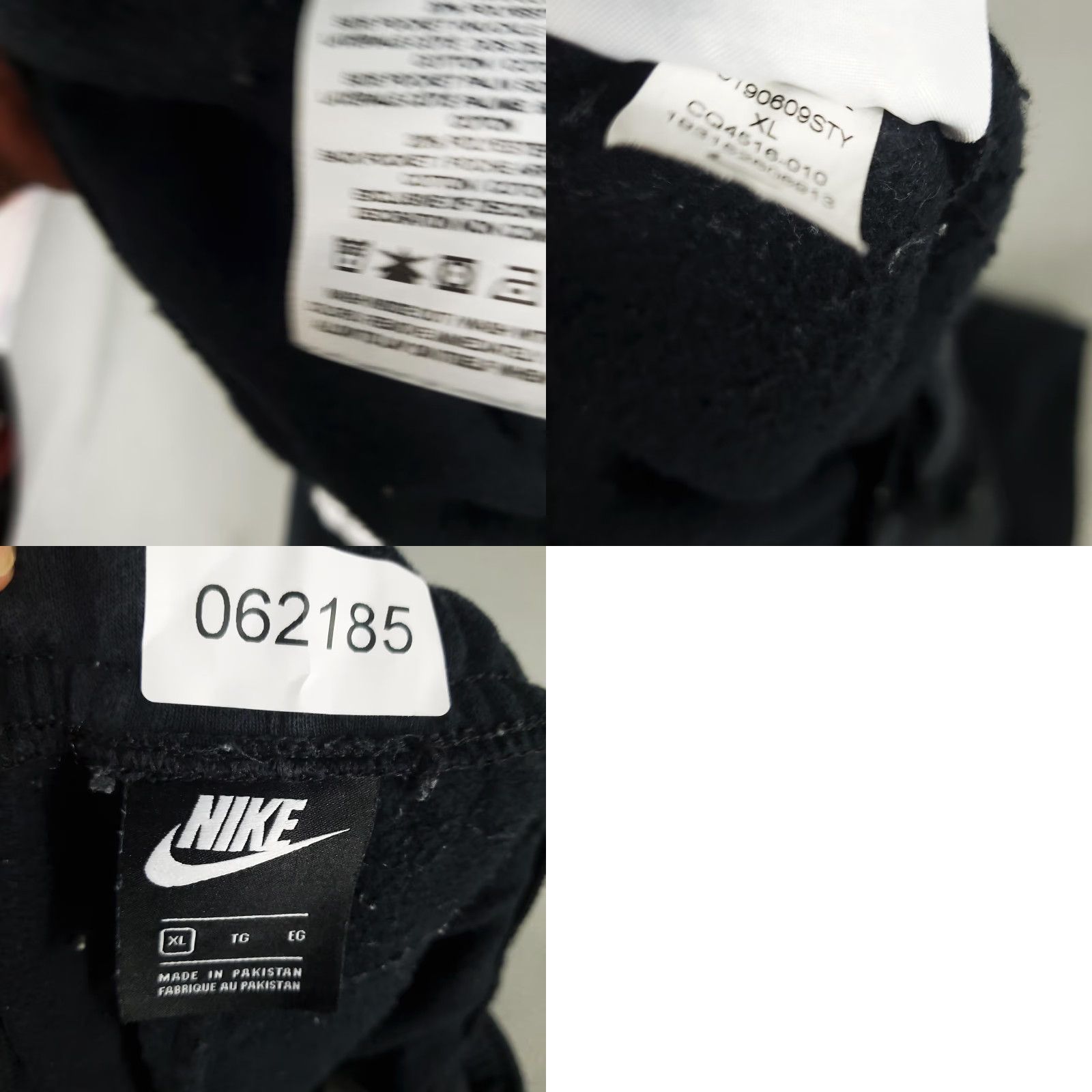 Nike Nike Pants Mens XL Black Just Do It Track Sweatpants Joggers Athletic Size US 36 / EU 52 - 8 Thumbnail