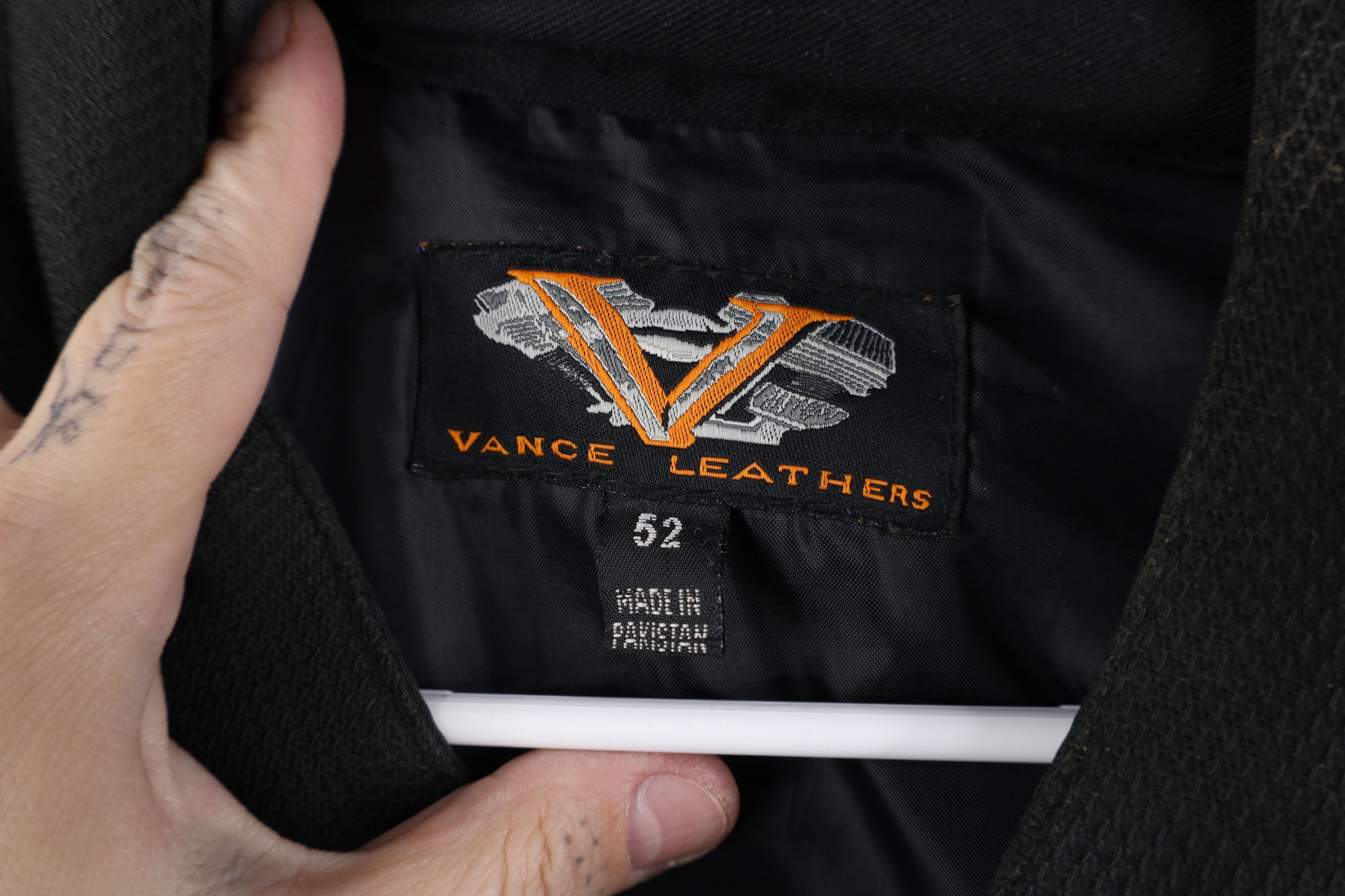 Vintage Vintage Vance Leathers Leather Trim Motorcycle Riding Vest Size US XXL / EU 58 / 5 - 10 Thumbnail