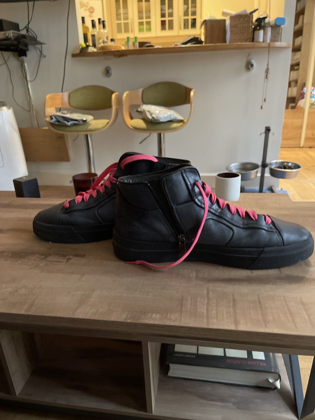 Santoni Santoni sneaker blue black (sole) and pink (laces) Size US 9.5 / EU 42-43 - 7 Thumbnail