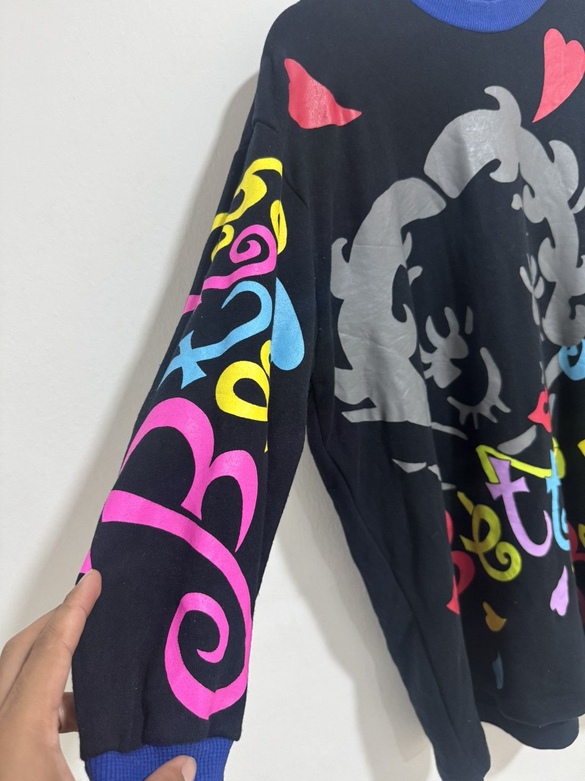 Japanese Brand × Vintage Vintage Betty Boob Big Printed Sweatshirt Size US L / EU 52-54 / 3 - 5 Thumbnail