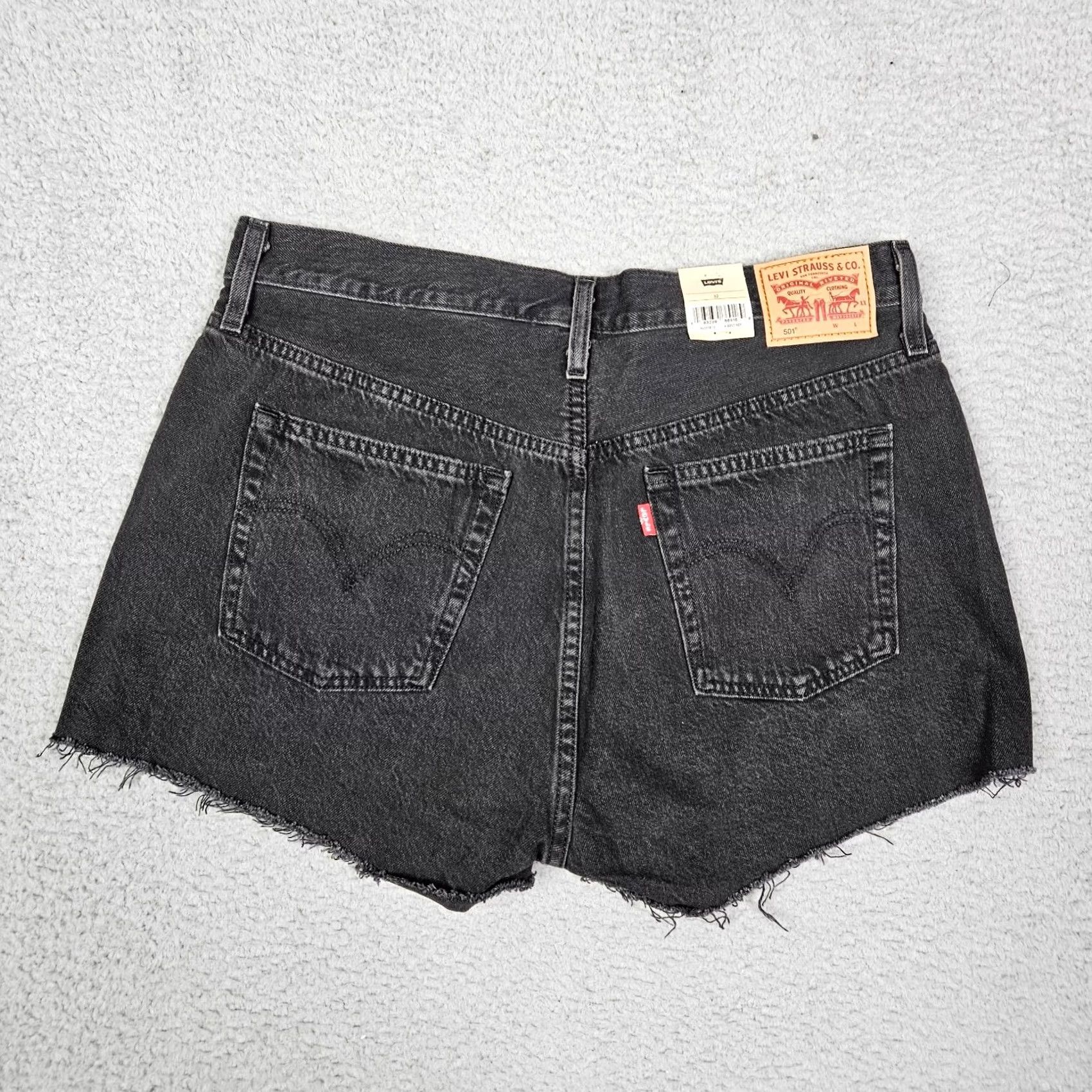 Levi's Levi's 501 Cotton High Rise Fitted Through the hip Light black Short Size 32 NEW Size 24" / US 00 / IT 34 - 7 Thumbnail