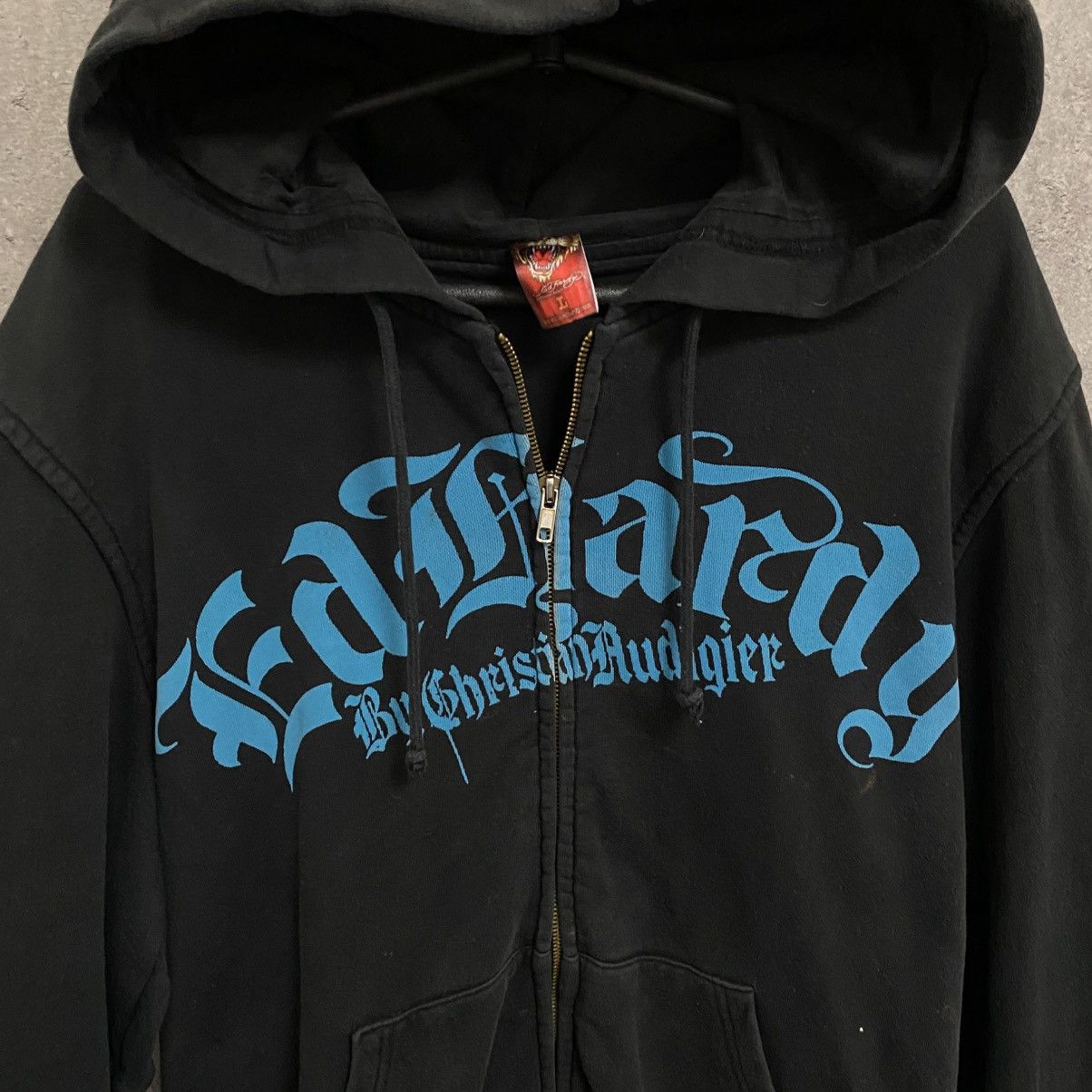 Ed Hardy VINTAGE Y2K ED HARDY ZIP HOODIE ALL OVER PRINTED Size US L / EU 52-54 / 3 - 6 Thumbnail