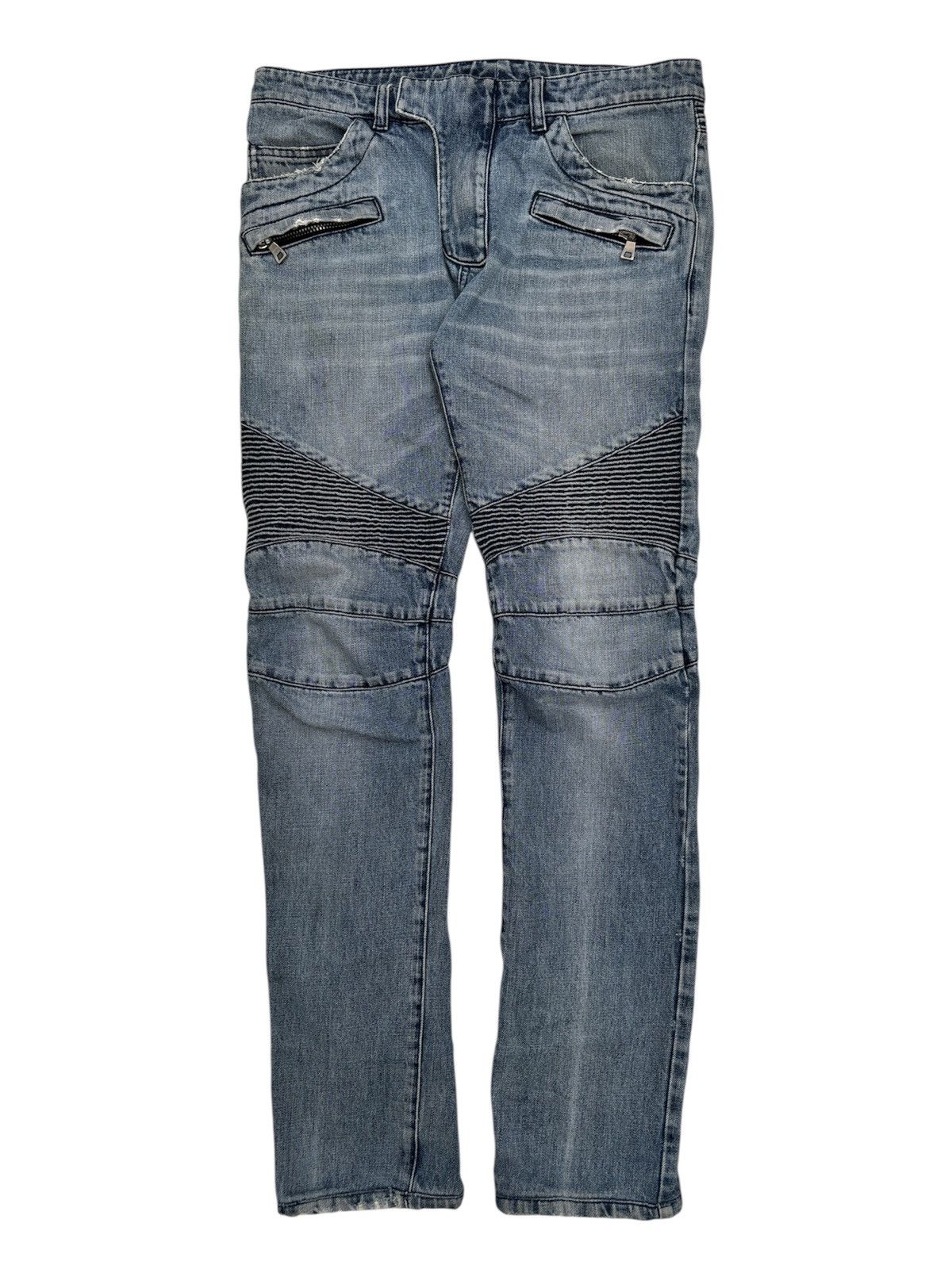 Balmain Biker Denim Jeans Size US 30 / EU 46 - 1 Thumbnail