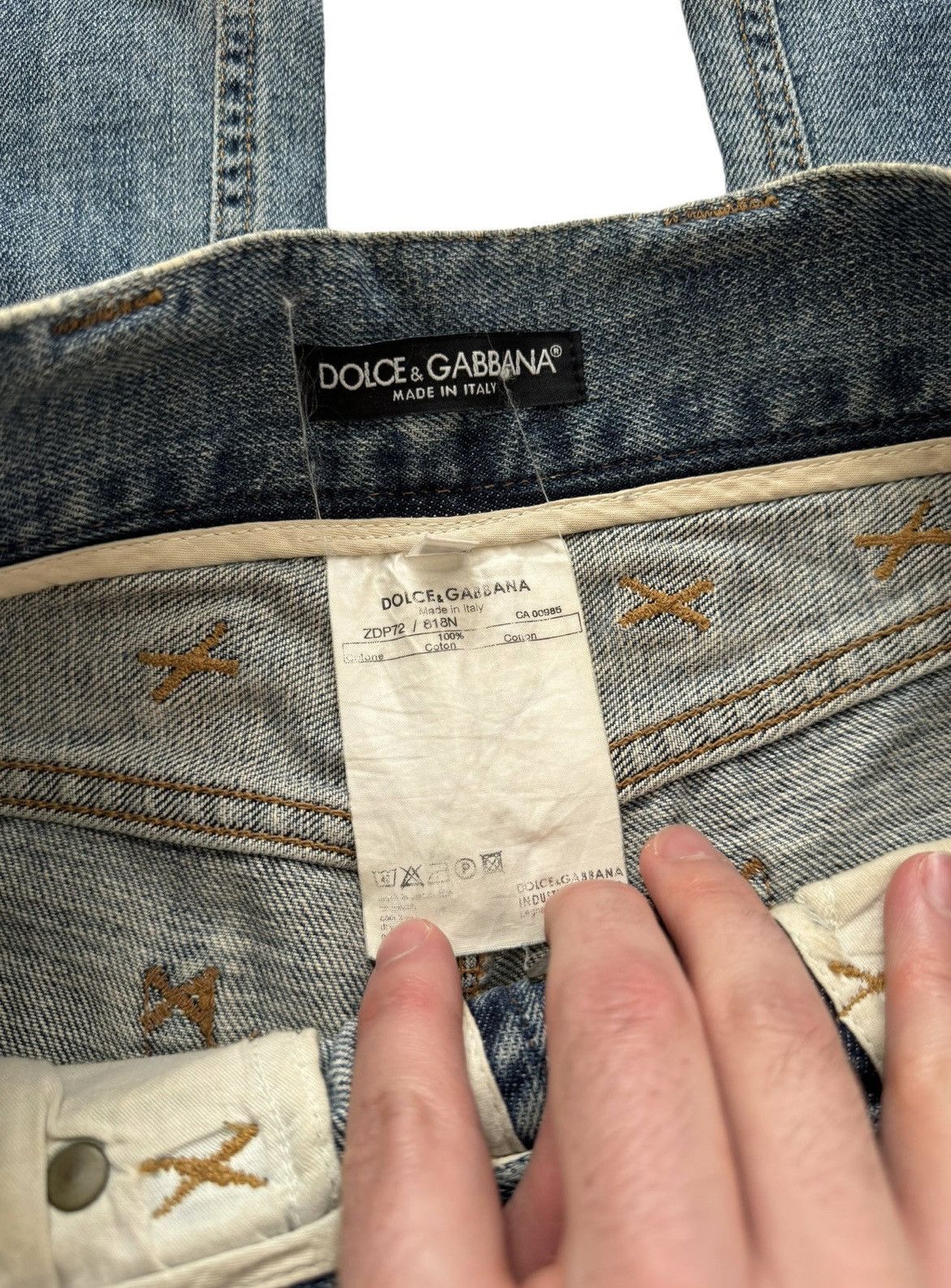Dolce & Gabbana Dolce & Gabbana Shredded Distressed Denim Size US 30 / EU 46 - 11 Thumbnail