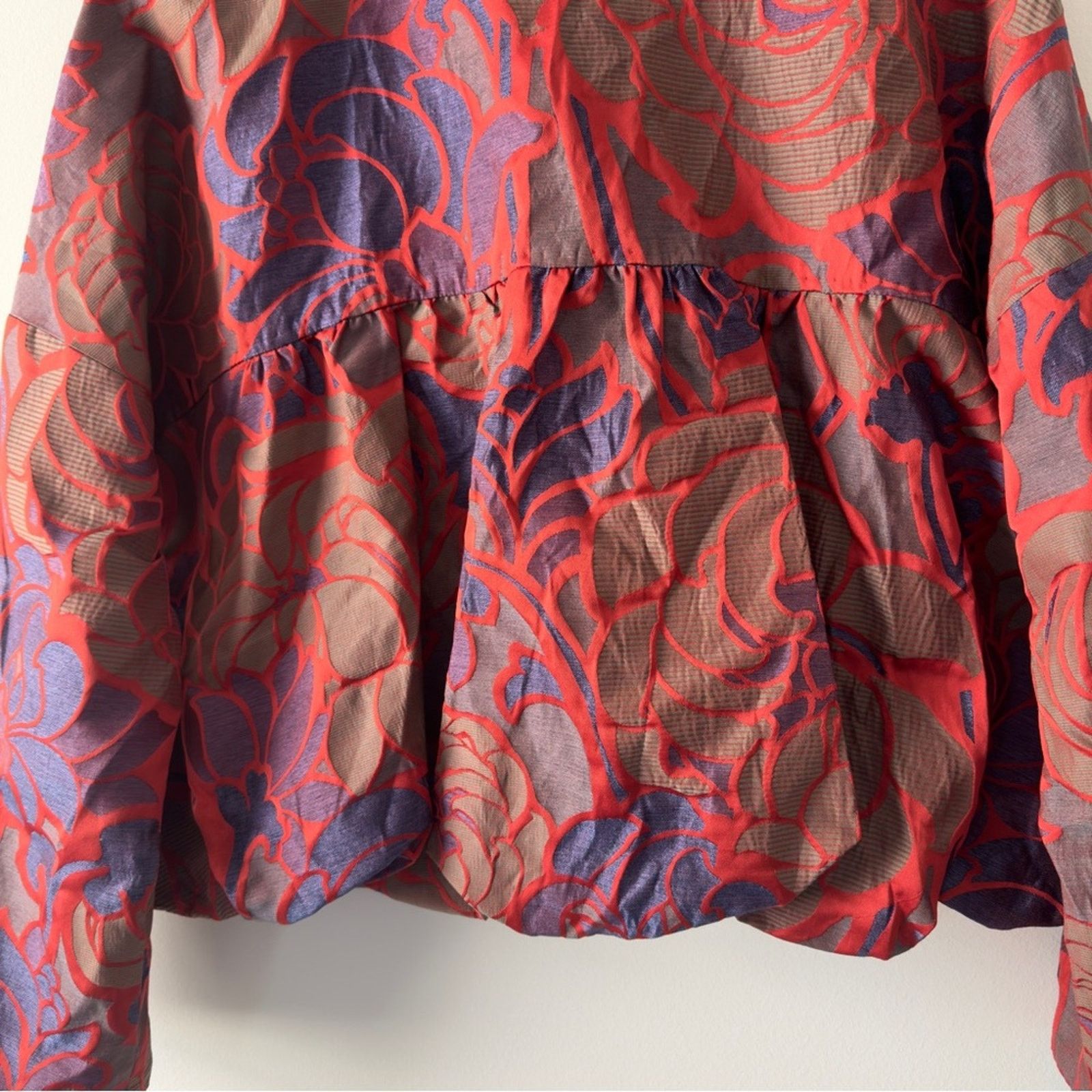 Piazza Sempione Piazza Sempione made in Italy floral Jacquard blazer jacket Size XL / US 12-14 / IT 48-50 - 6 Thumbnail