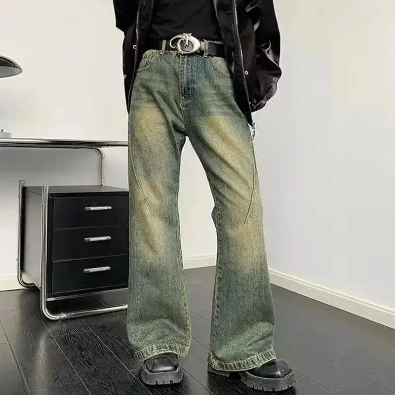 Japanese Brand American Style Worn Out Gradient Color Light Flare Pants Size US 30 / EU 46 - 2 Thumbnail