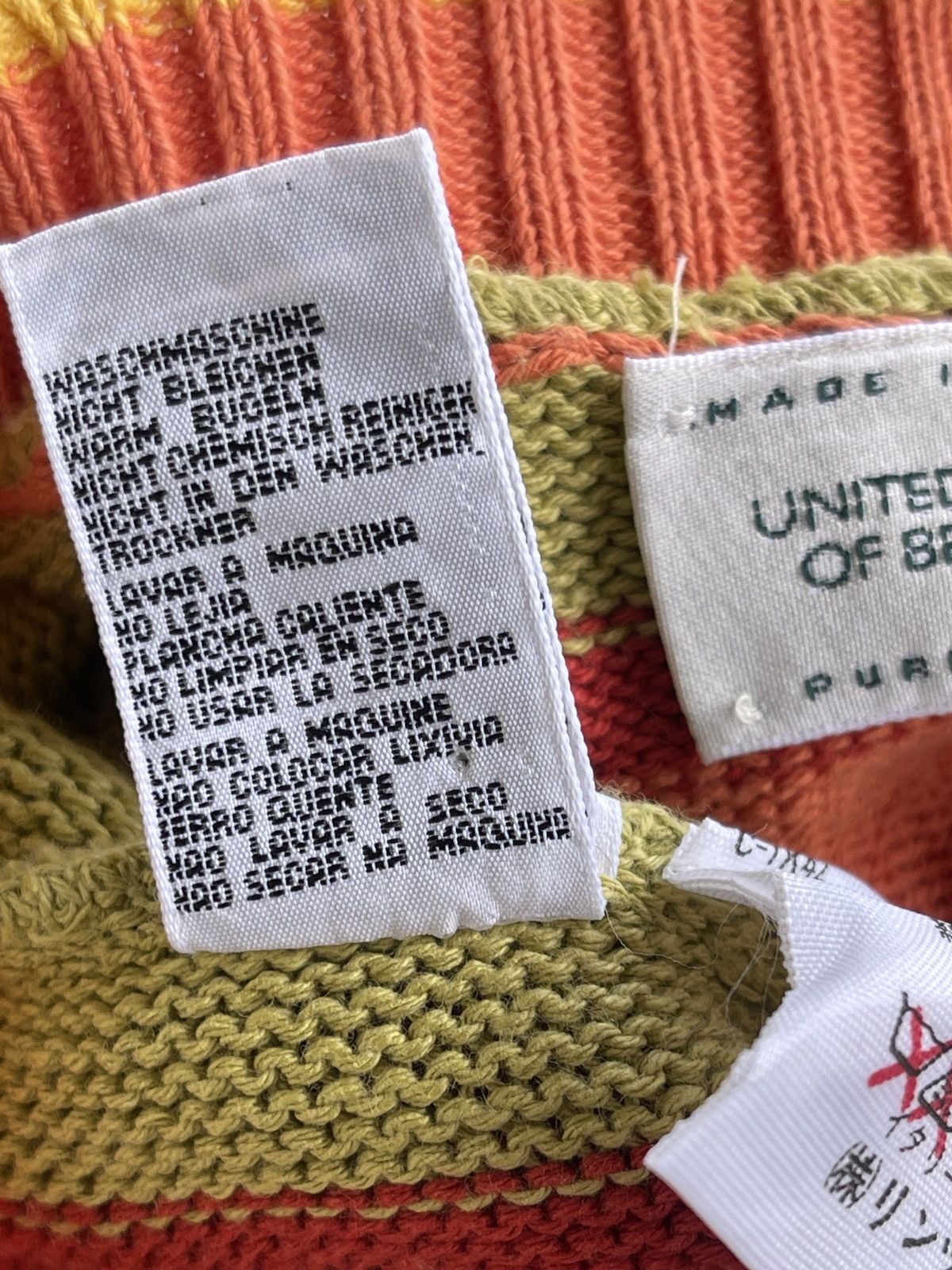 United Colors Of Benetton United Colors Of Benetton Multicolor Knit Sweater Oversize Size M / US 6-8 / IT 42-44 - 10 Thumbnail