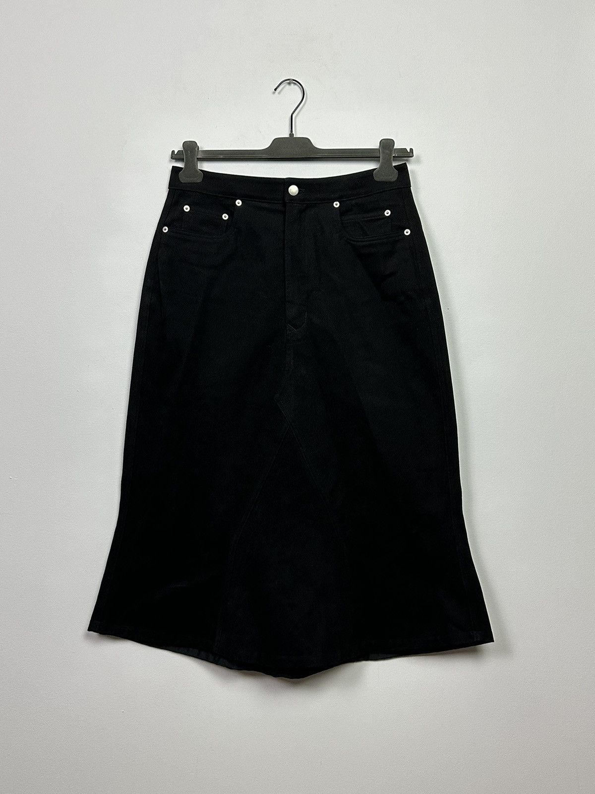 Rick Owens FW22 ‘STROBE’ Cotton Flannel Godet Skirt Size US 32 / EU 48 - 1 Thumbnail