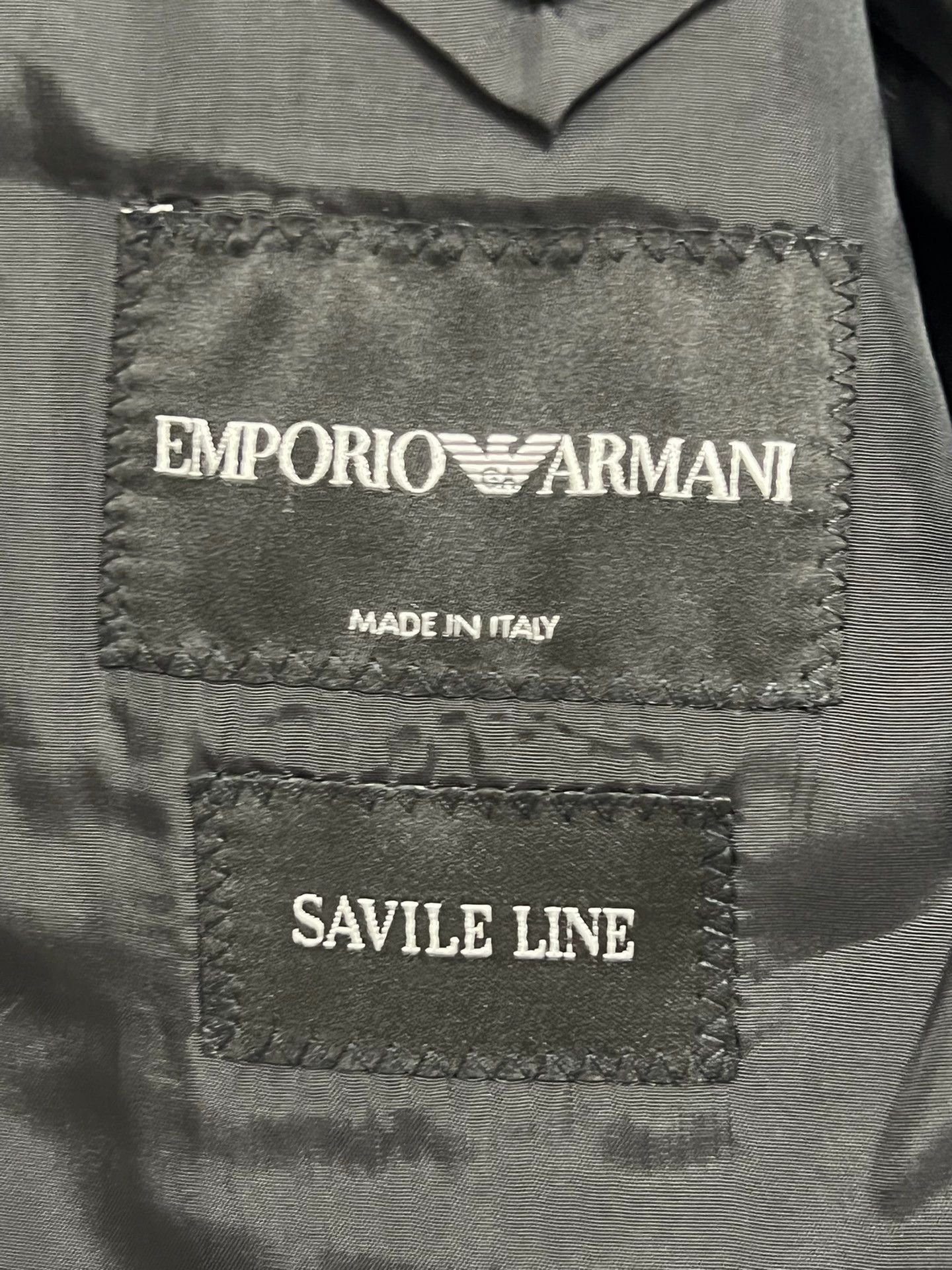 Armani Emporio Armani Suit Men's 54 Navy Blue Starry Size 54R - 4 Thumbnail