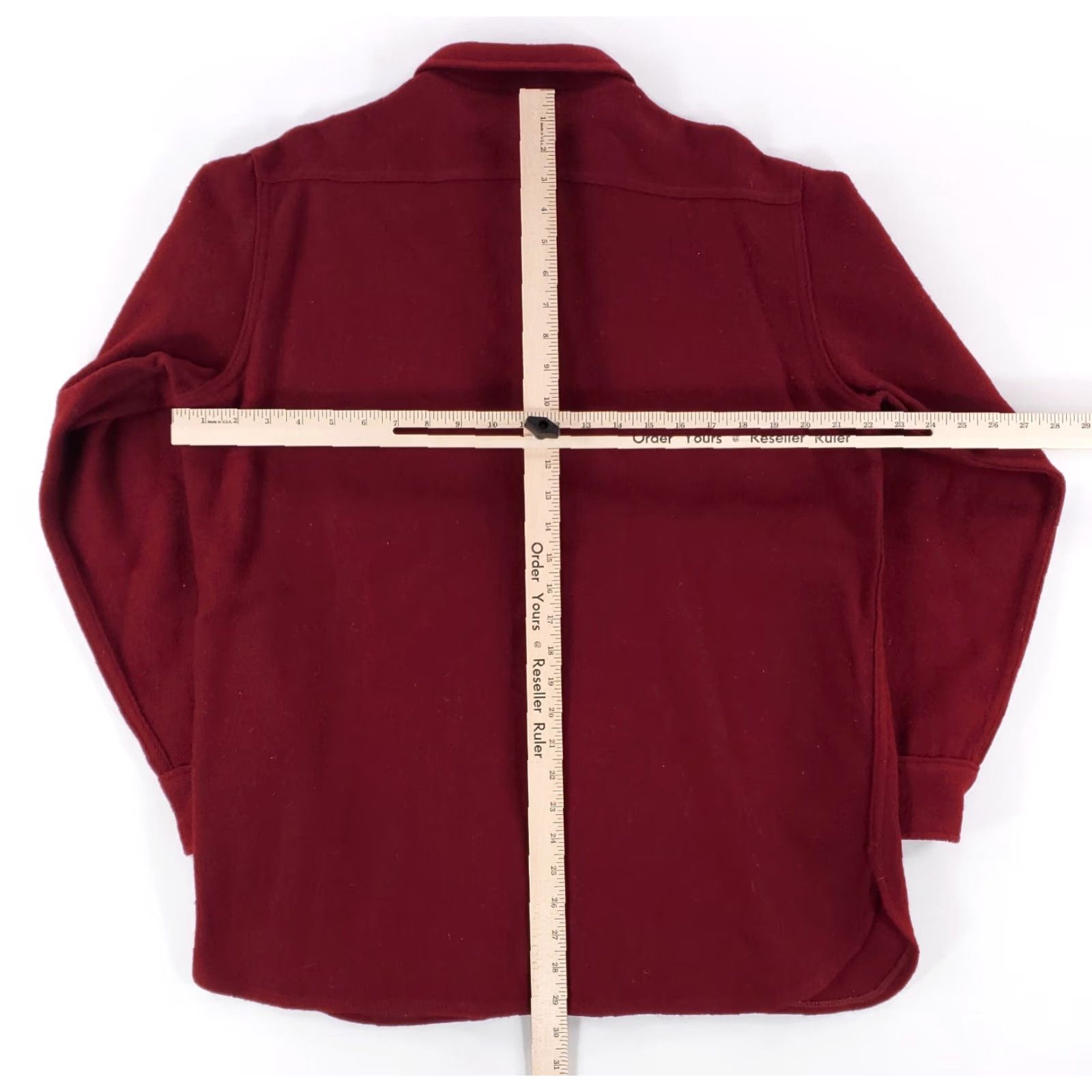 Vintage VINTAGE Woolrich VTG 70s 80s Wool Blend Button Up Shirt Red Crimson Mens L Size US L / EU 52-54 / 3 - 5 Thumbnail