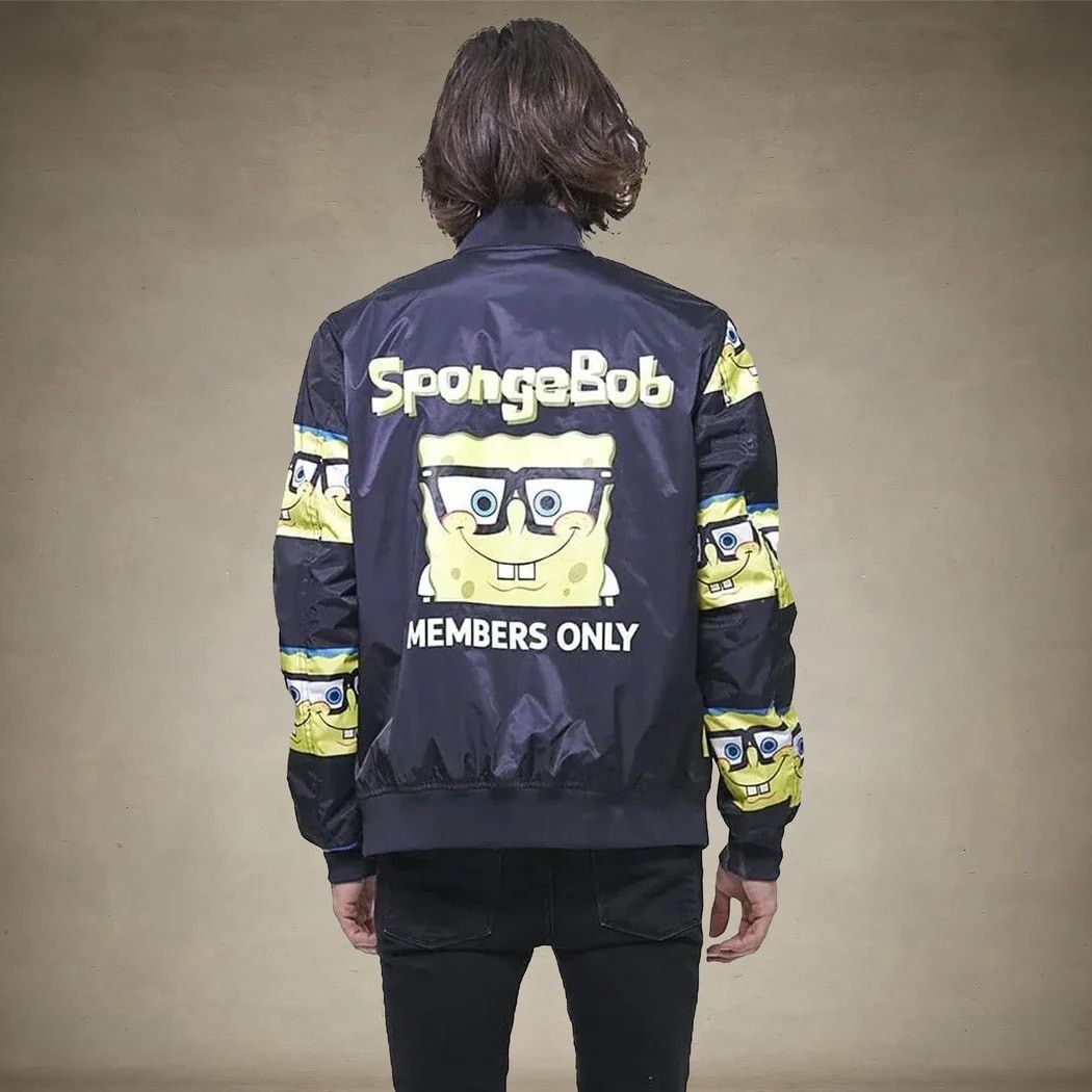 Members Only × Nickelodeon Members Only x Nickelodeon Spongebob Bomber Jacket Mens L Size US L / EU 52-54 / 3 - 8 Thumbnail