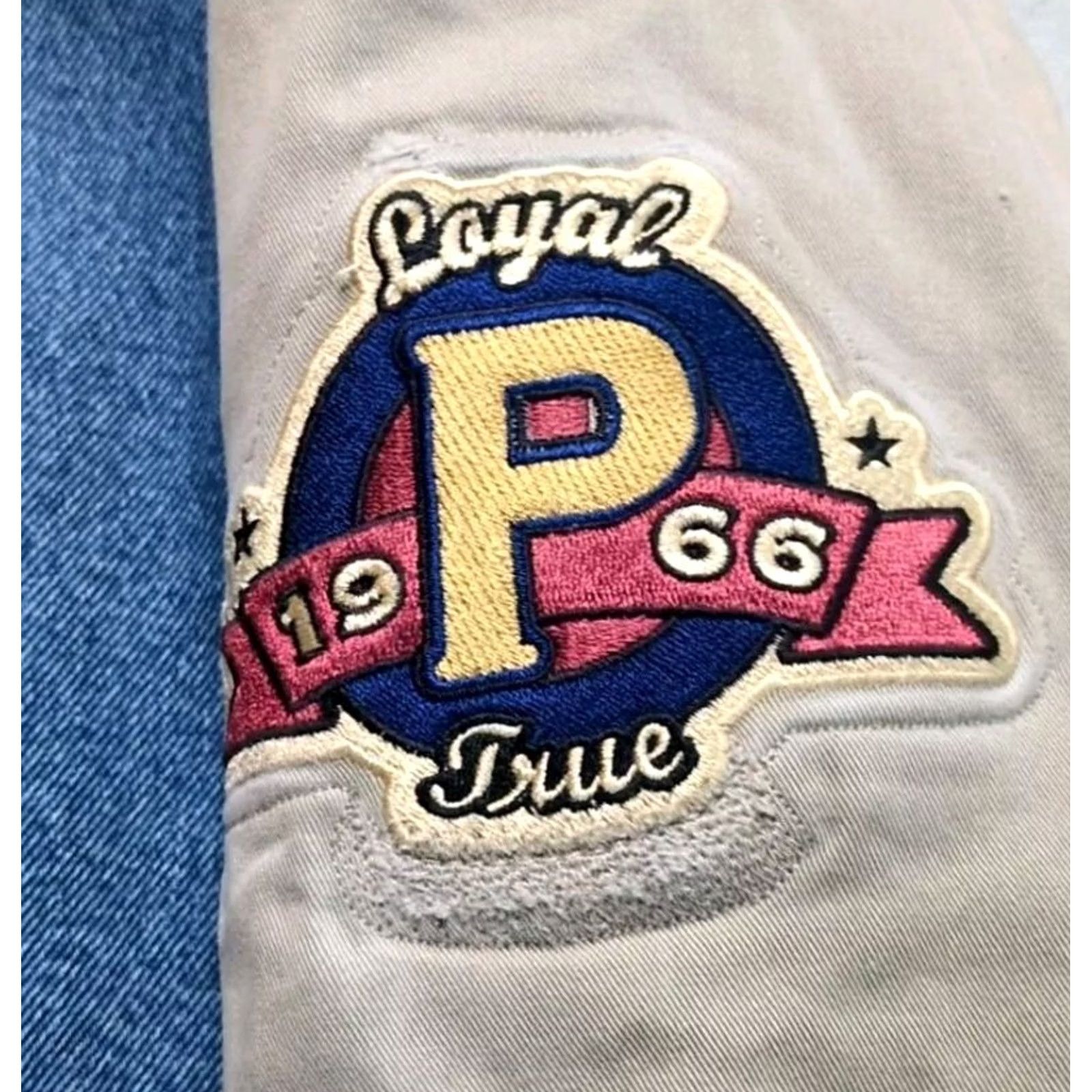 Denime VINTAGE Winnie The Pooh Jacket Varsity Bomber Letterman Denim Quilt Lined XL Mens Size US XL / EU 56 / 4 - 5 Thumbnail