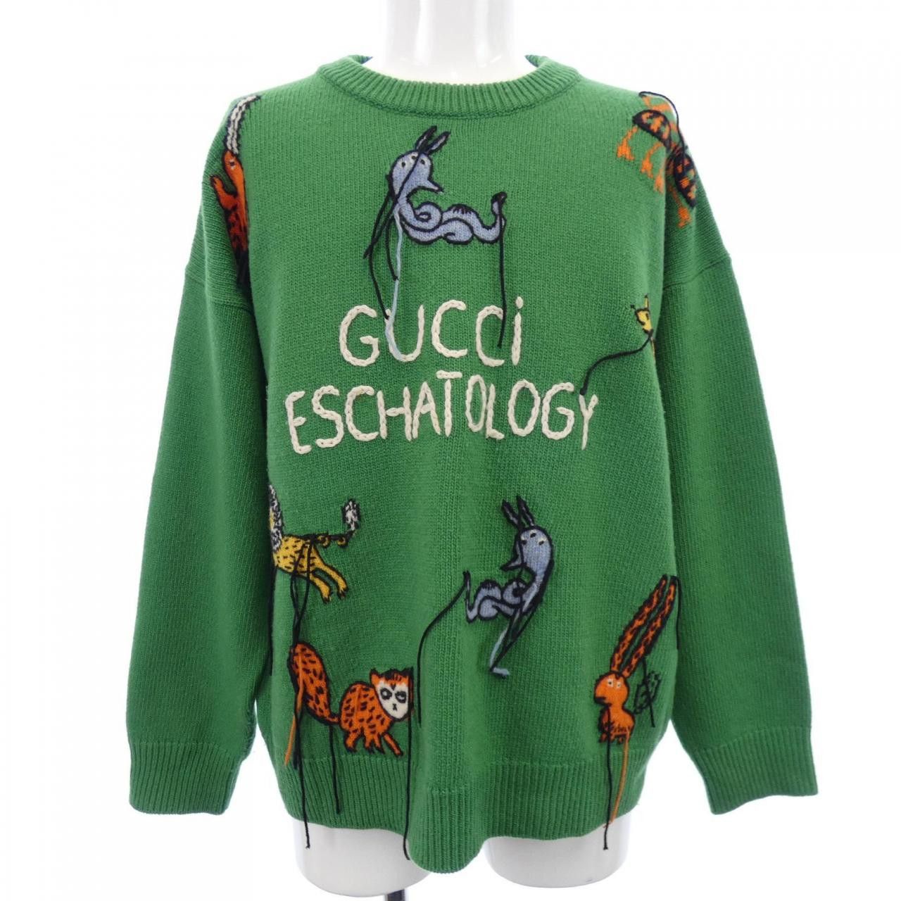 Gucci Gucci Gucci 653914 XKBYF Knit Cotton Tops 653914 XKBYF DUTY FREE for USA Size ONE SIZE - 1 Thumbnail
