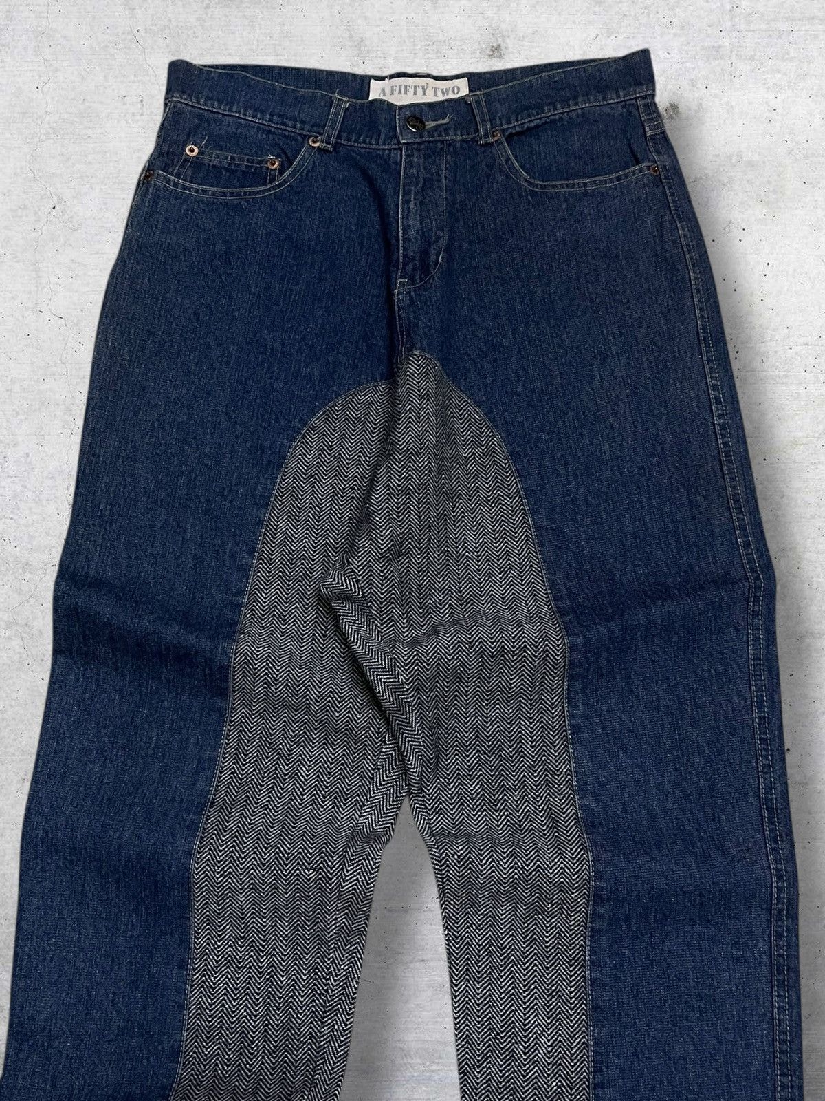 Japanese Brand VINTAGE DOUBLE LAYERED TWEED JAPAN DESIGNER AFIFTY TWO DENIM Size US 31 - 5 Thumbnail